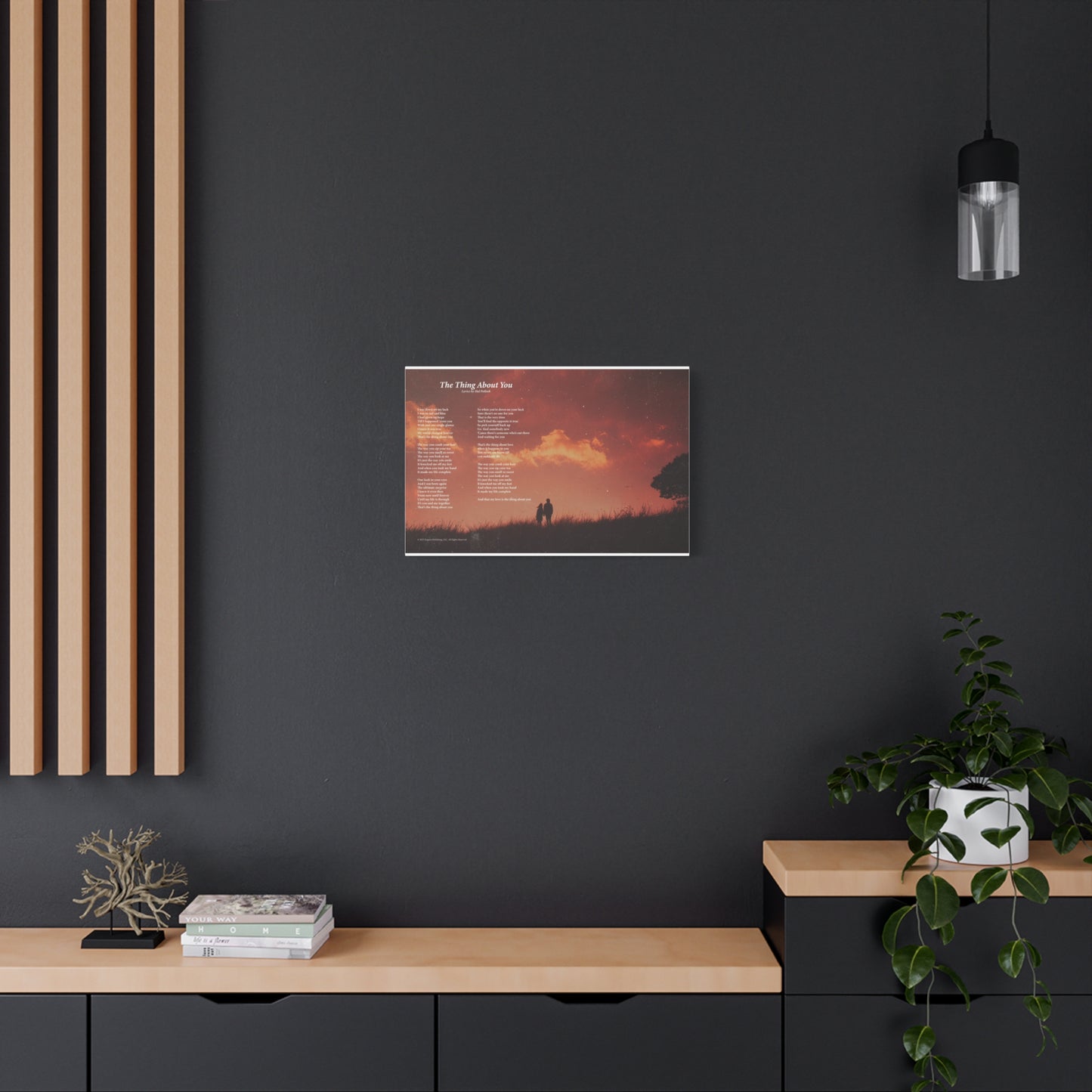 The Thing About You — Lyric Art Print (Canvas)