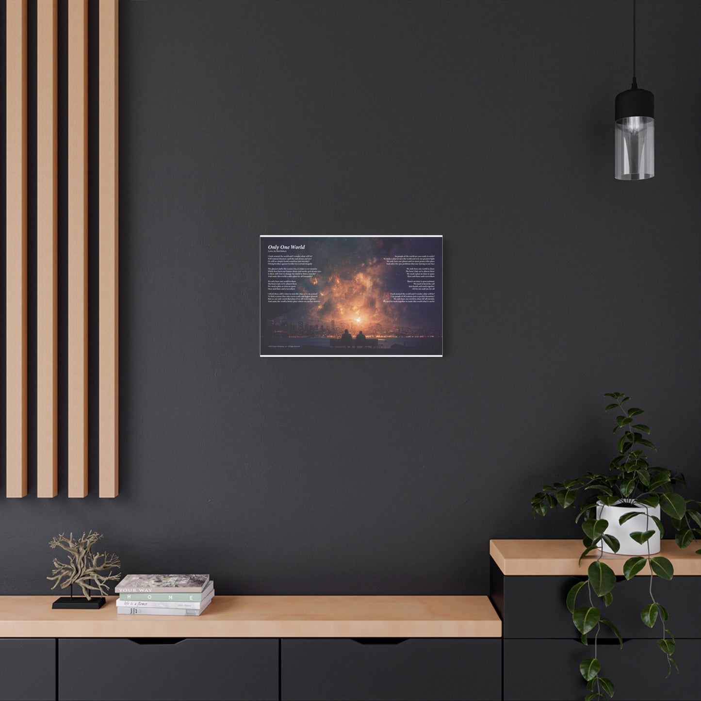 Only One World — Lyric Art Print (Canvas)
