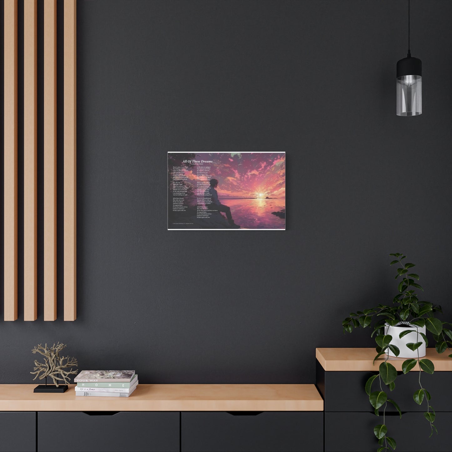 All Of These Dreams — Lyric Art Print (Canvas)