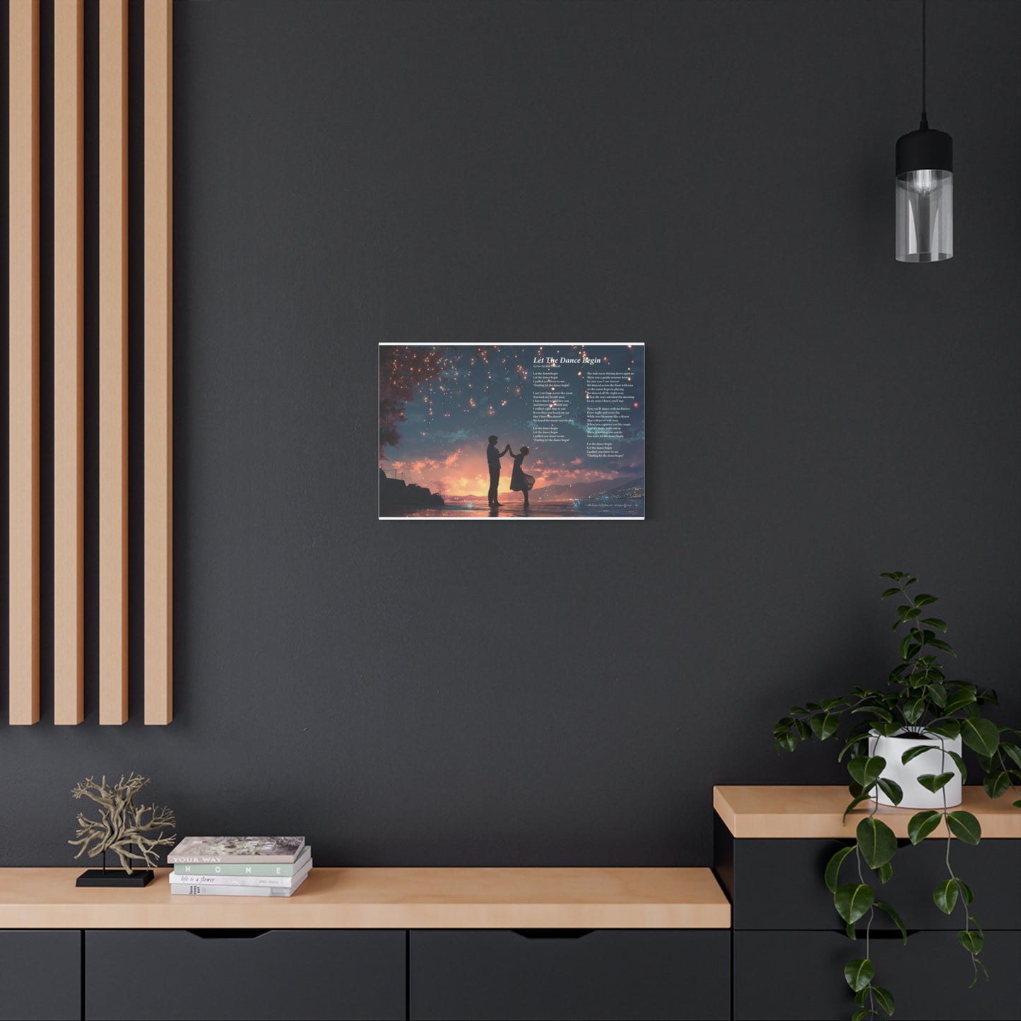 Let The Dance Begin — Lyric Art Print (Canvas)