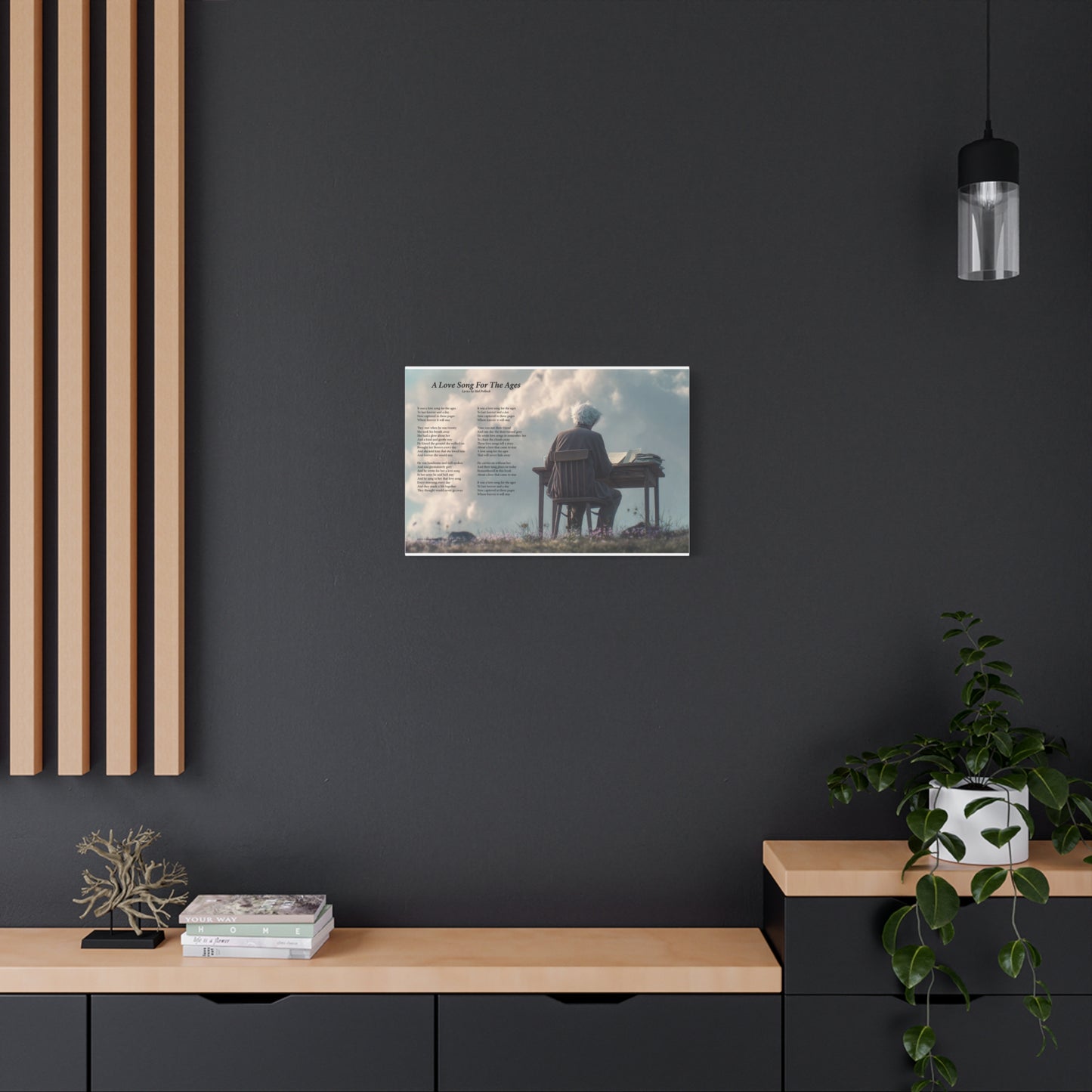 A Love Song For The Ages — Lyric Art Print (Canvas)