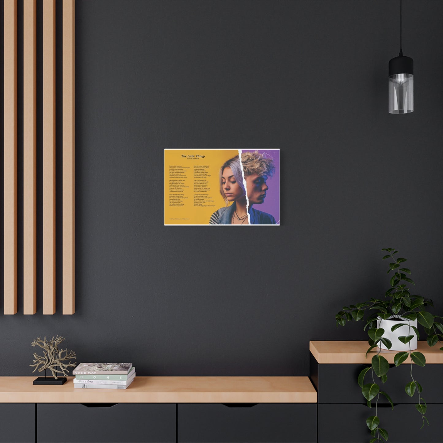 The Little Things — Lyric Art Print (Canvas)