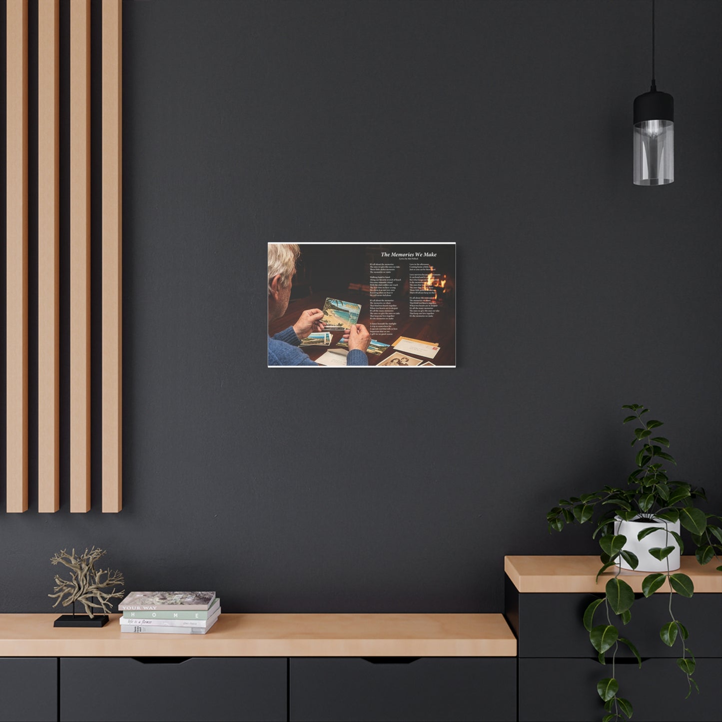The Memories We Make — Lyric Art Print (Canvas)