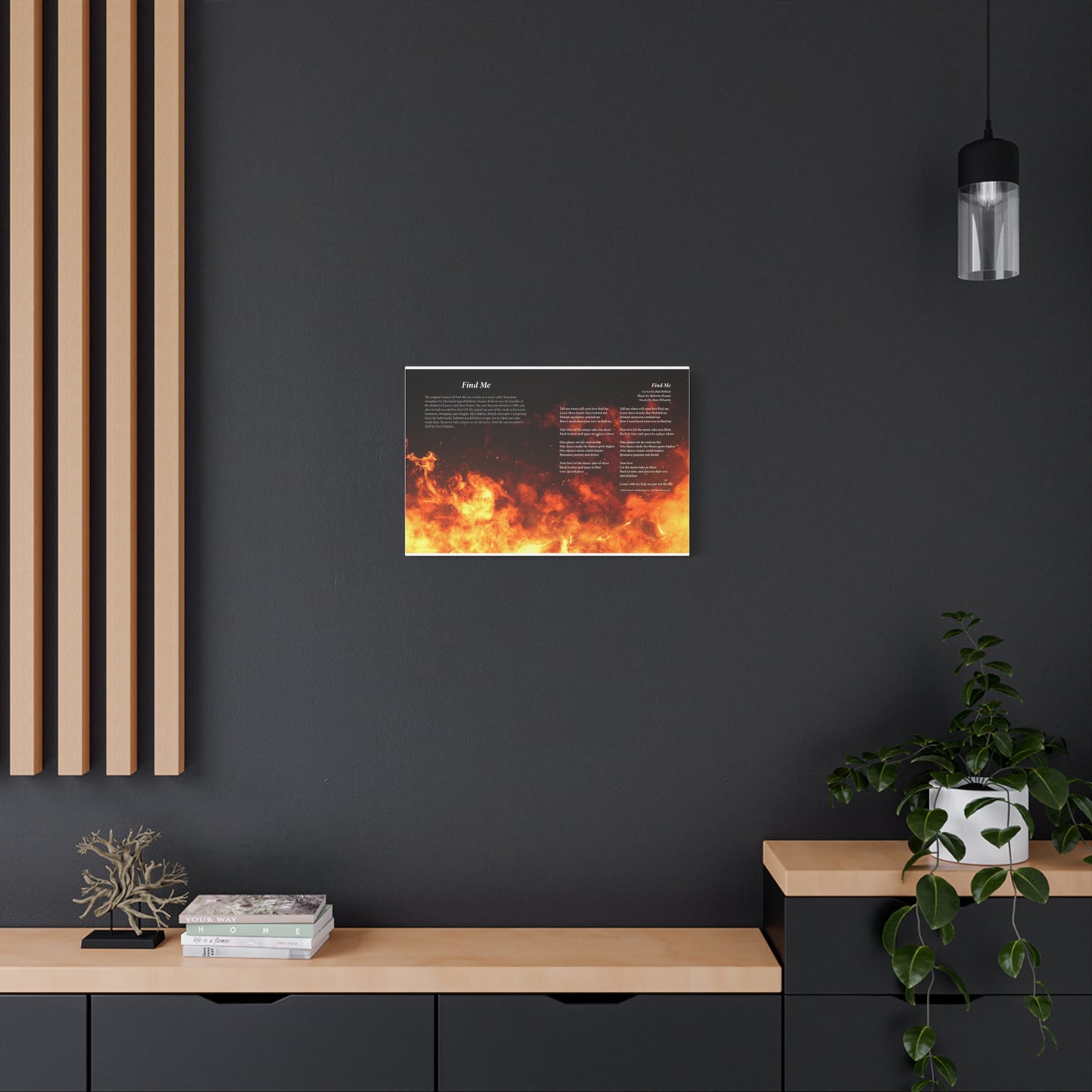 Find Me — Lyric Art Print (Canvas)