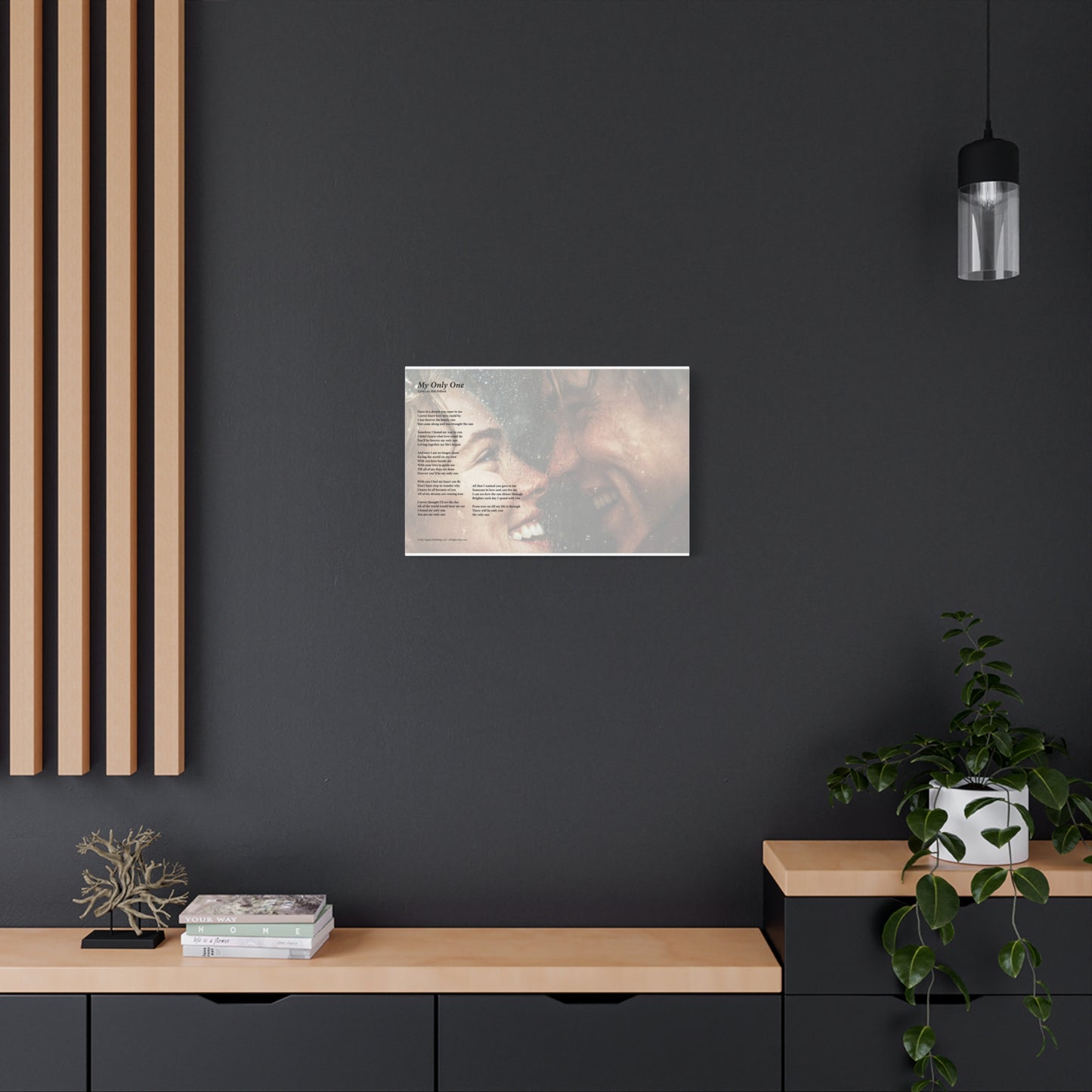 My Only One — Lyric Art Print (Canvas)