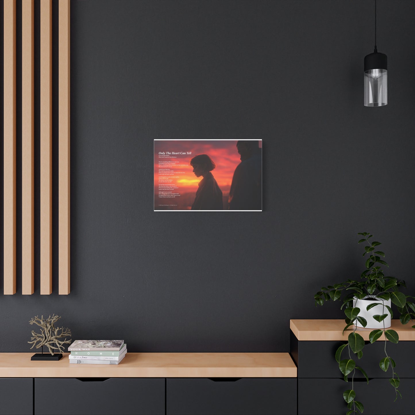 Only The Heart Can Tell — Lyric Art Print (Canvas)