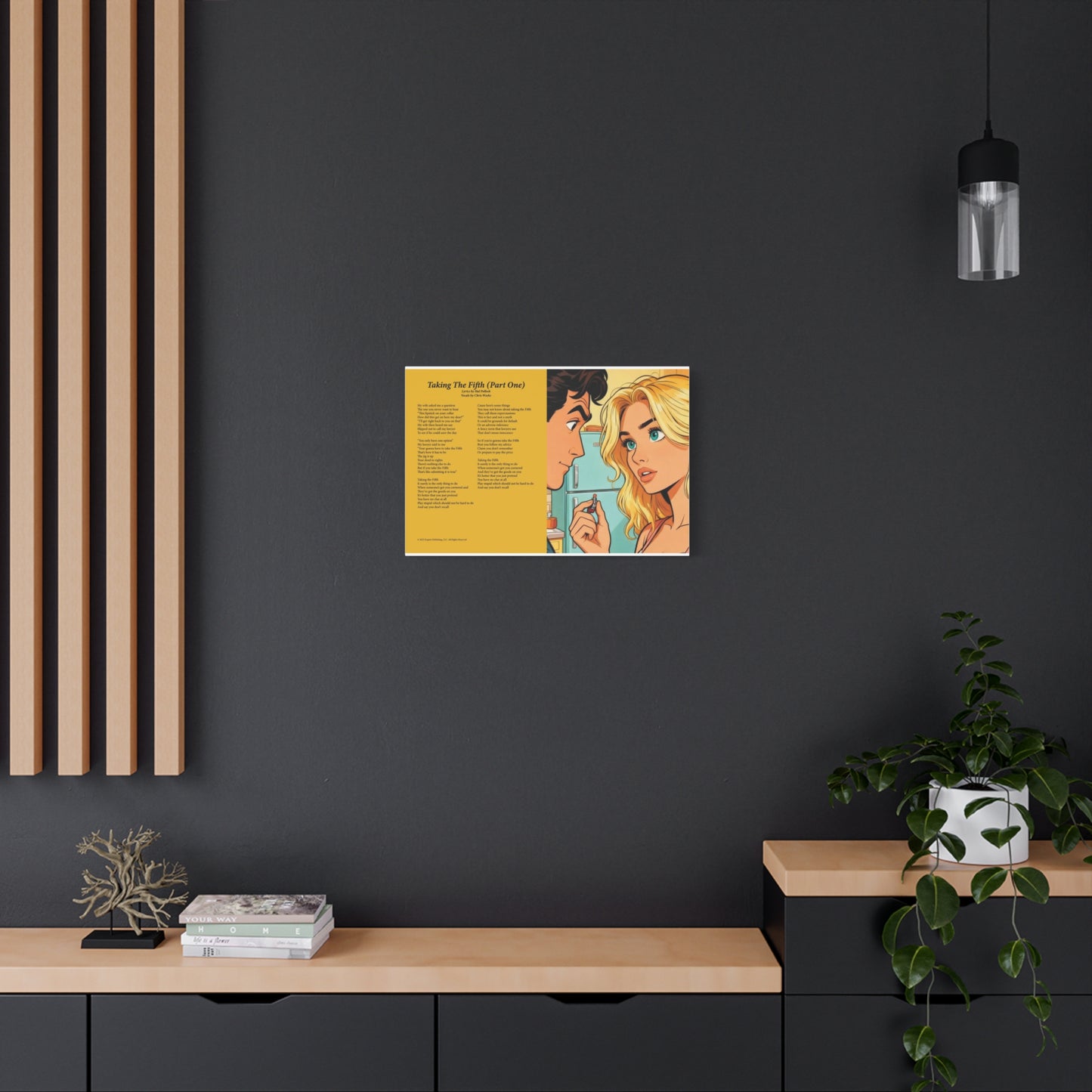 Taking The Fifth — Lyric Art Print (Canvas)