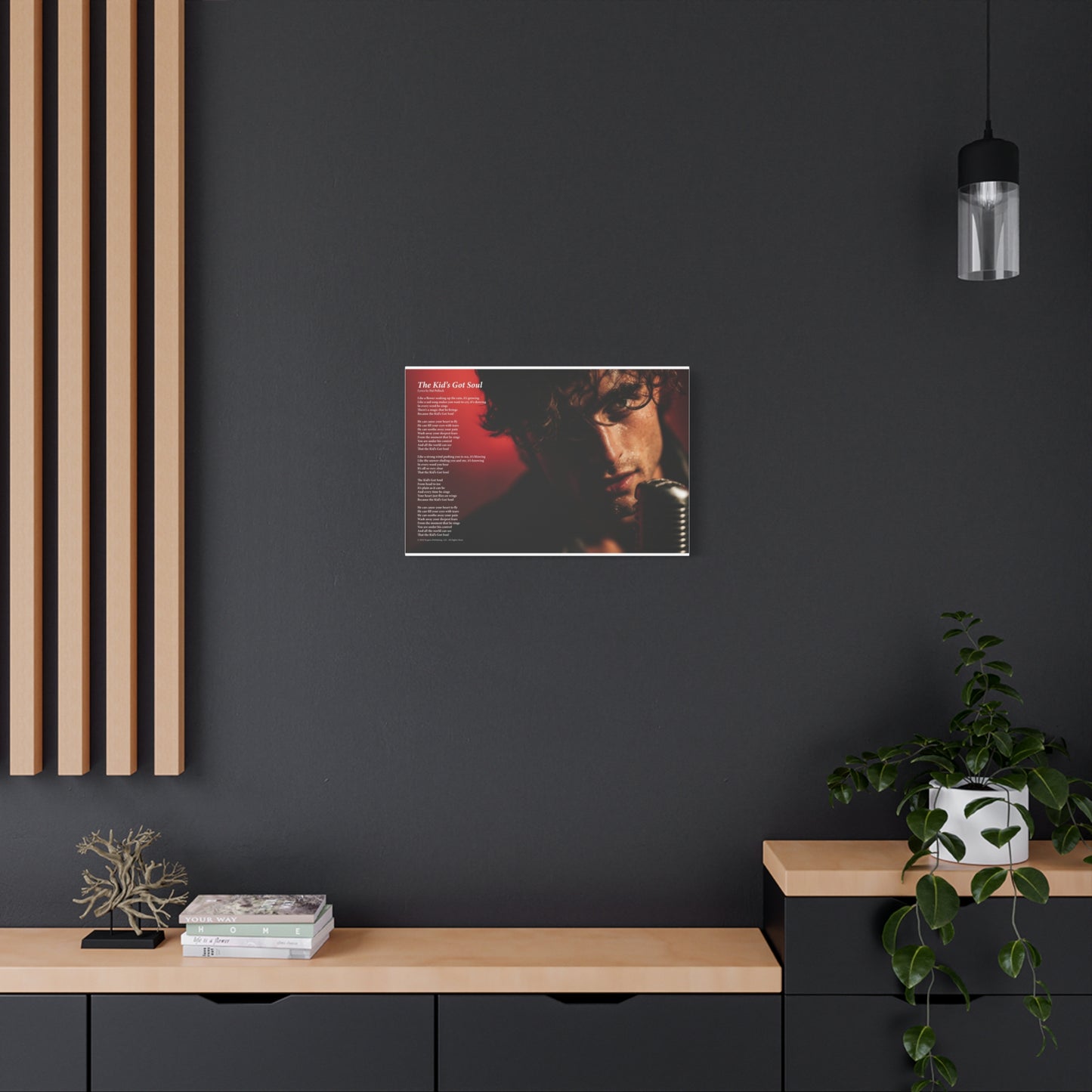 The Kid's Got Soul — Lyric Art Print (Canvas)
