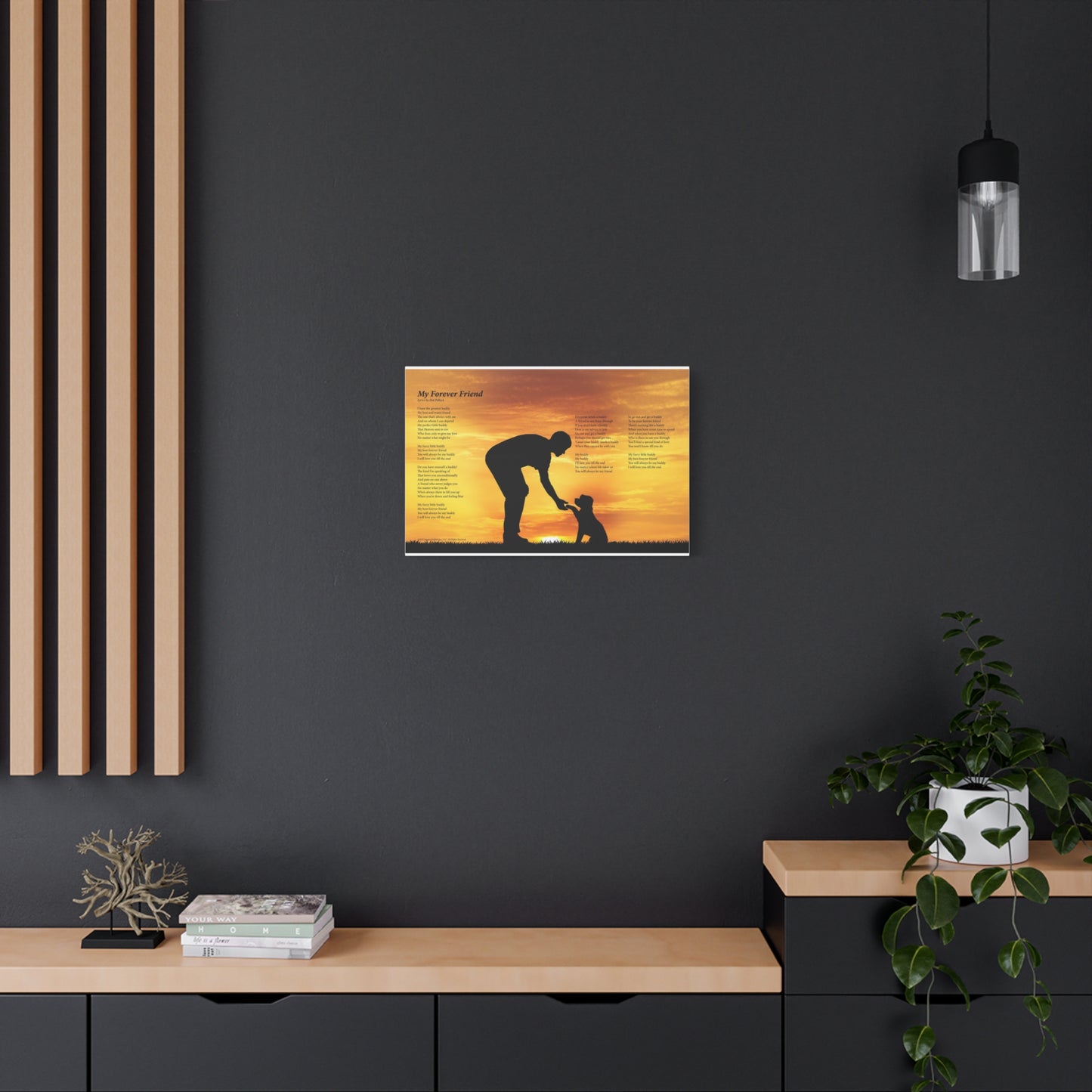 My Forever Friend — Lyric Art Print (Canvas)