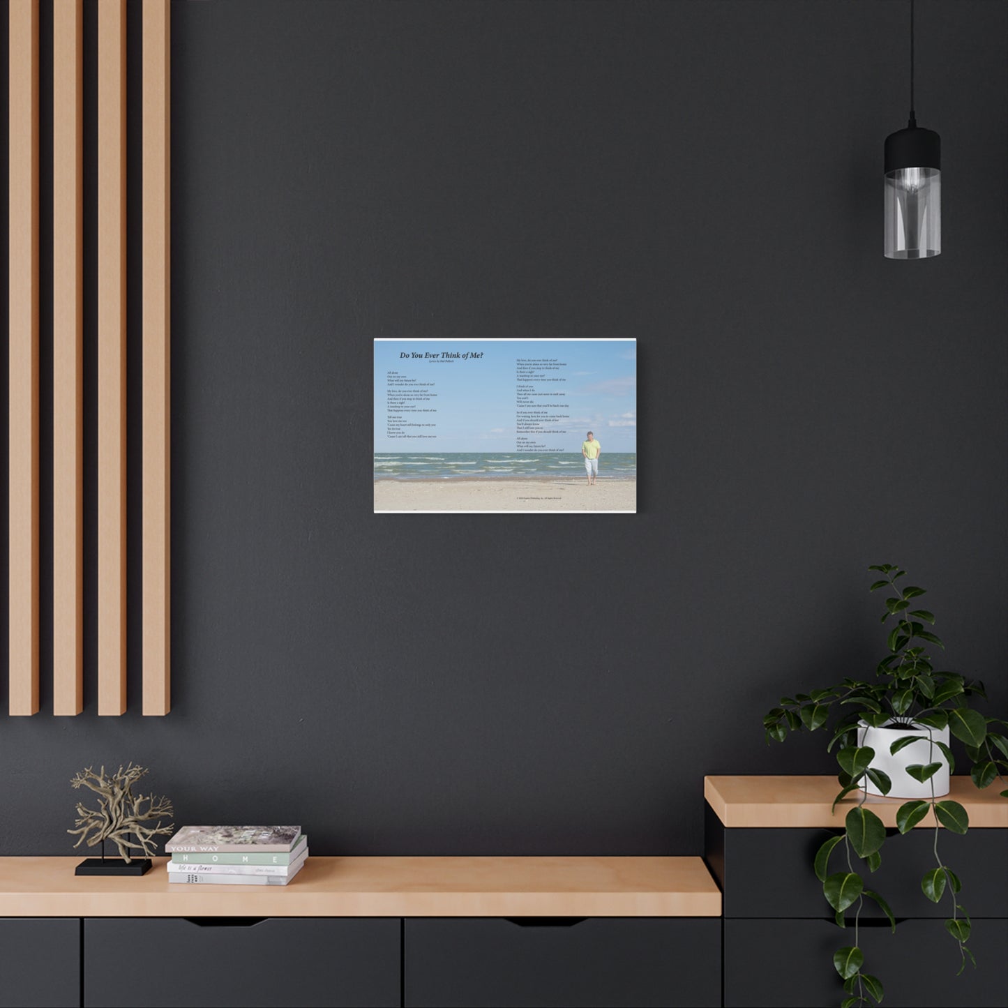 Do You Ever Think Of Me? — Lyric Art Print (Canvas)