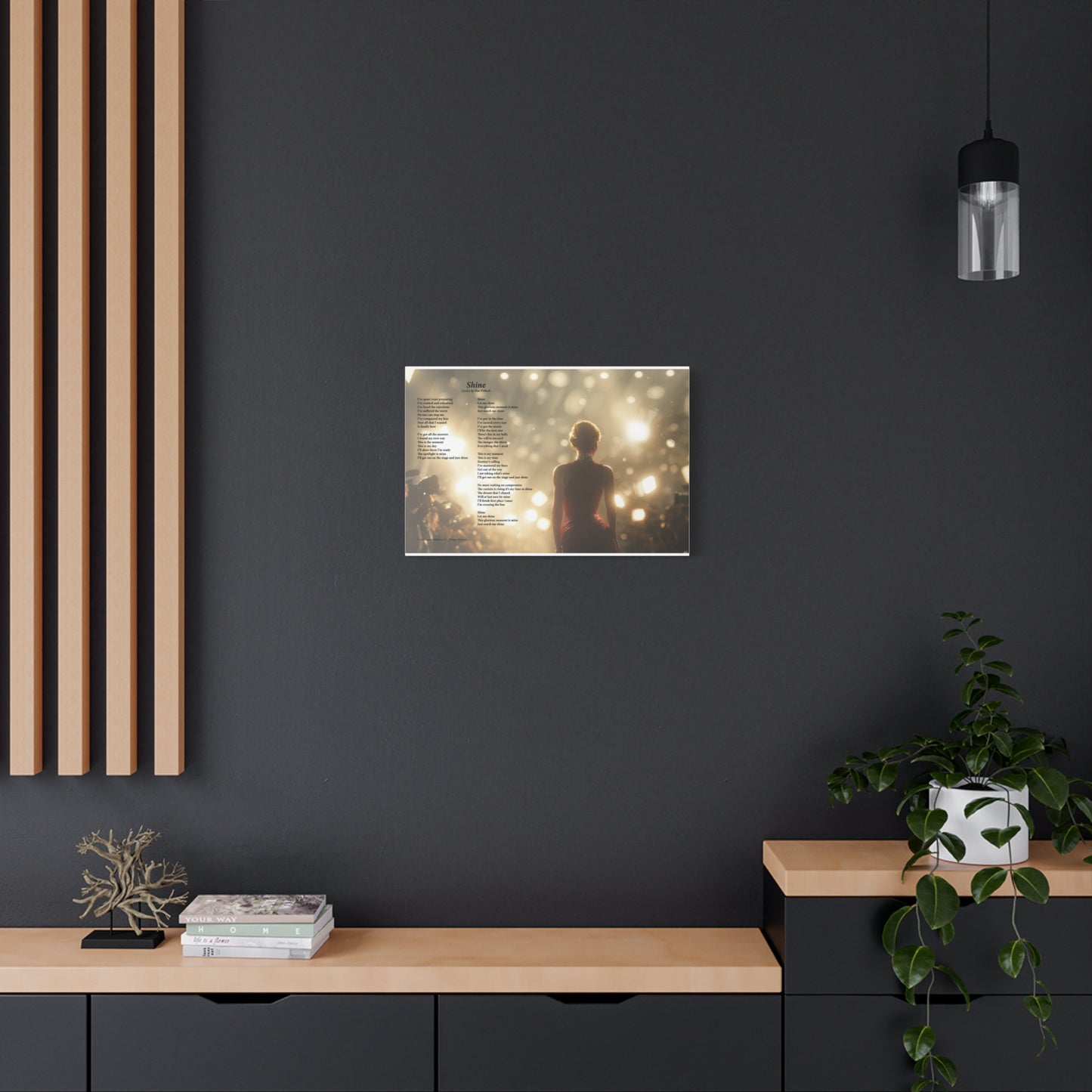 Shine — Lyric Art Print (Canvas)