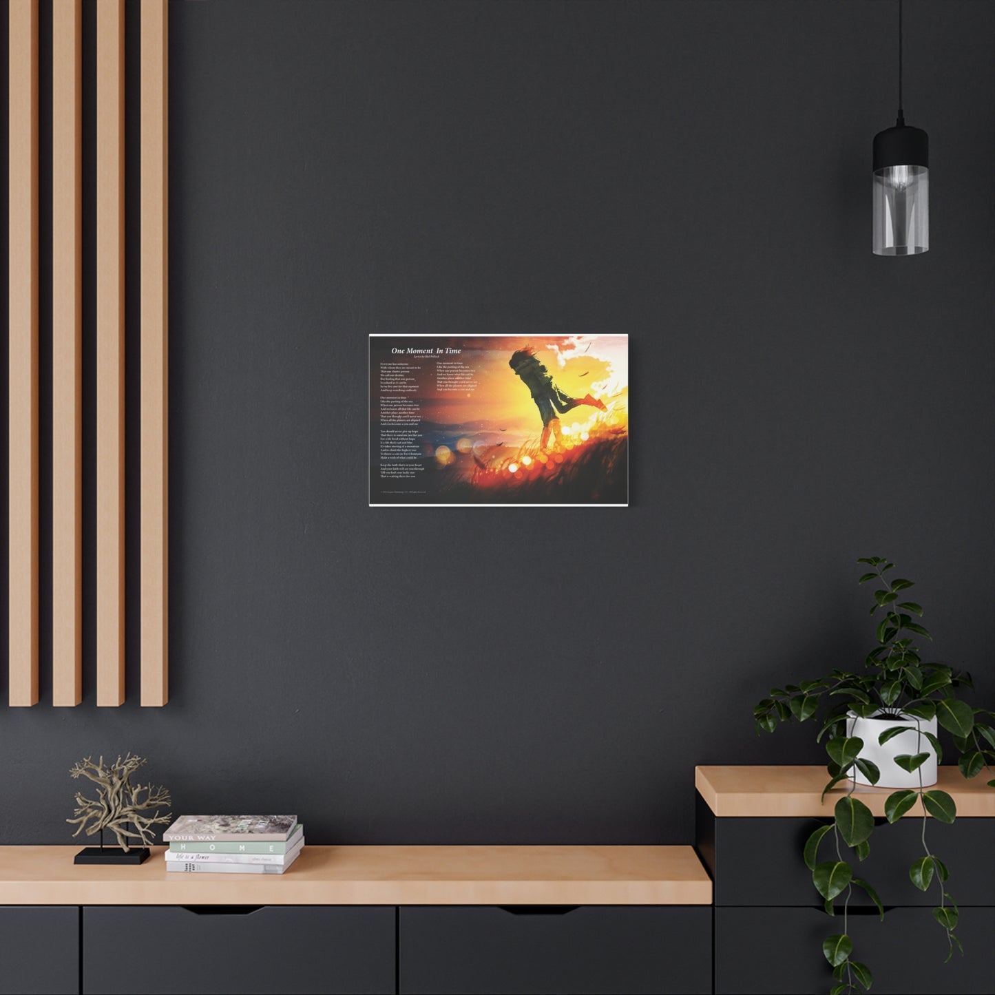A Moment In Time — Lyric Art Print (Canvas)