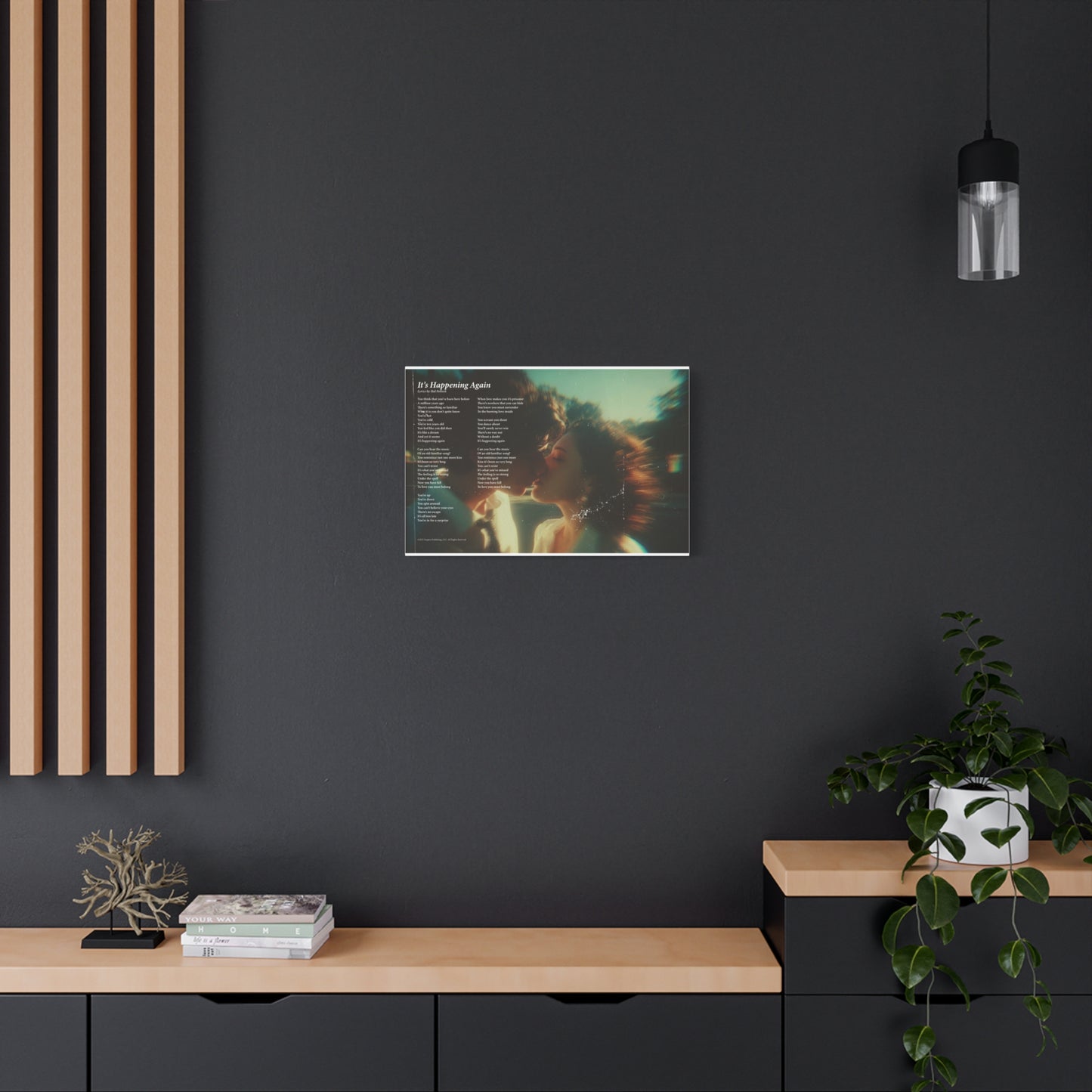 It's Happening Again — Lyric Art Print (Canvas)