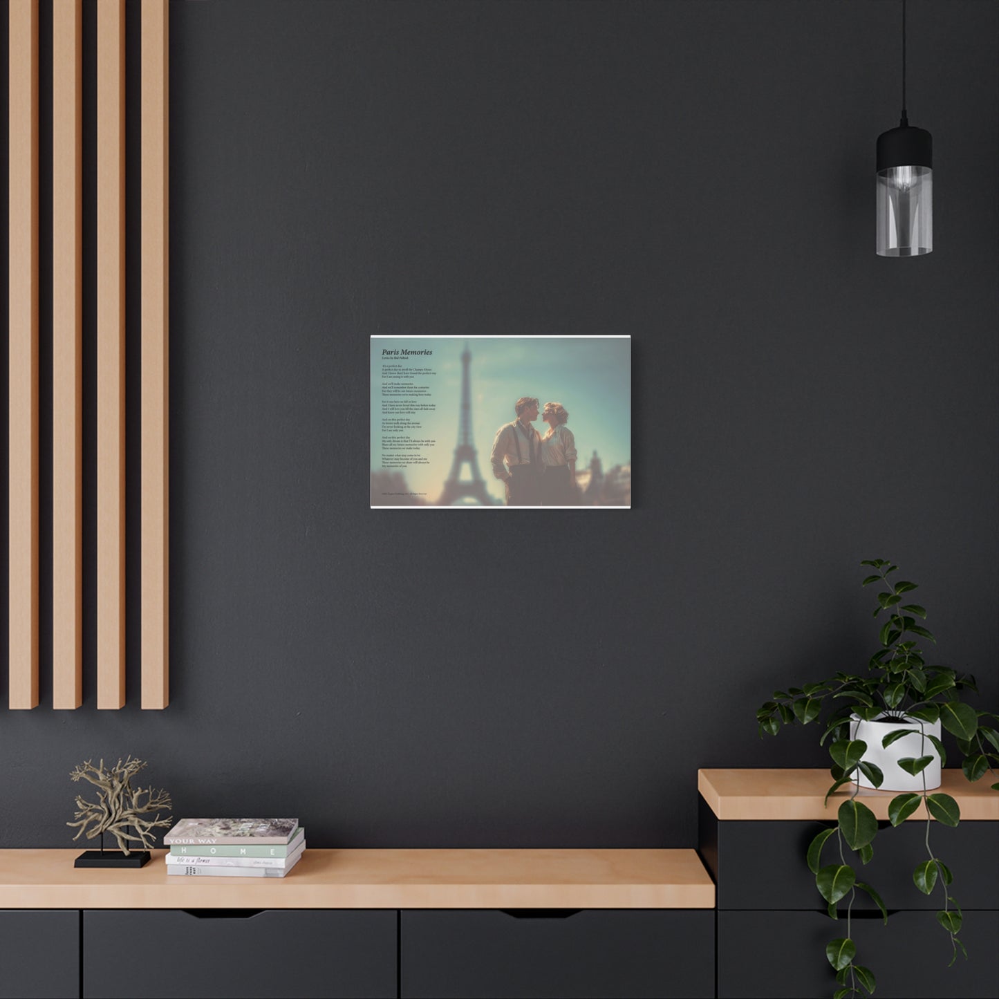Paris Memories — Lyric Art Print (Canvas)