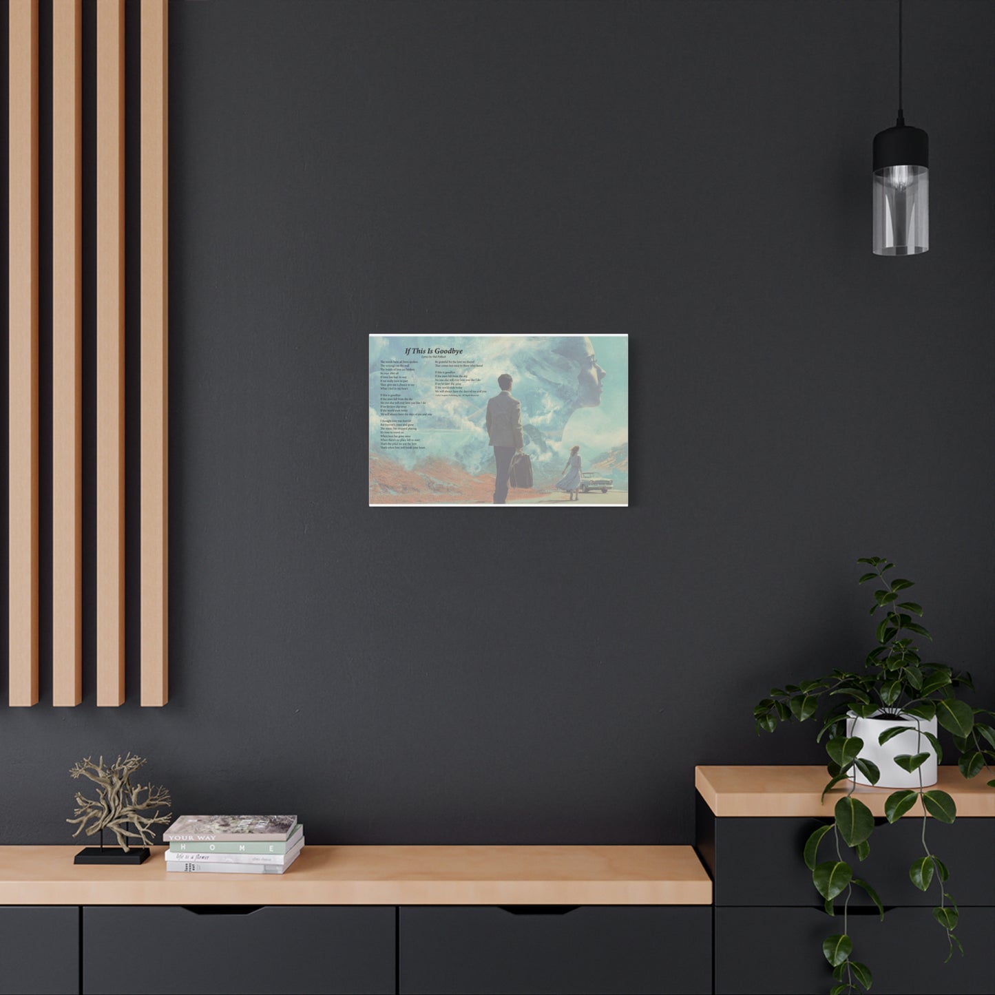 If This Is Goodbye — Lyric Art Print (Canvas)