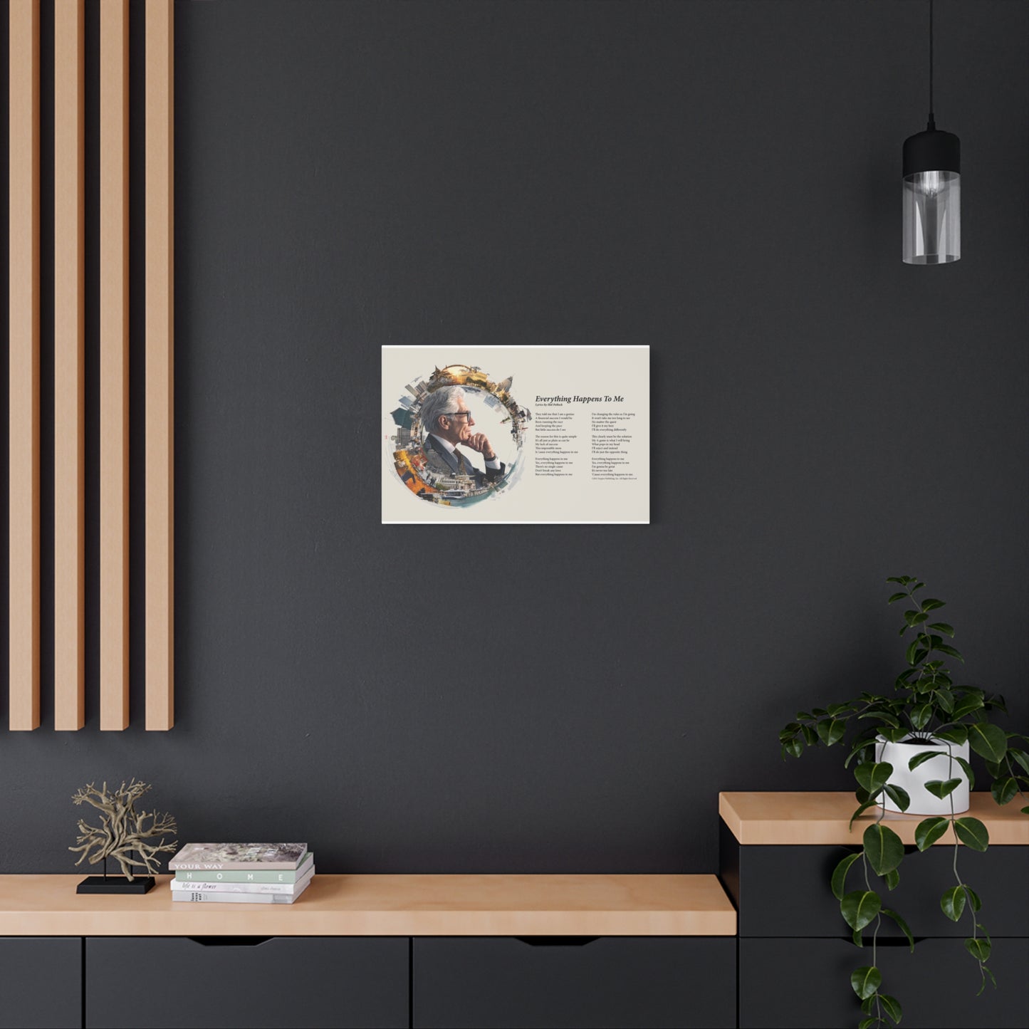 Everything Happens To Me — Lyric Art Print (Canvas)