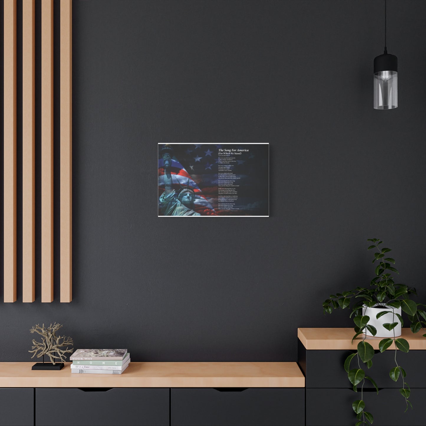 For Which We Stand — Lyric Art Print (Canvas)