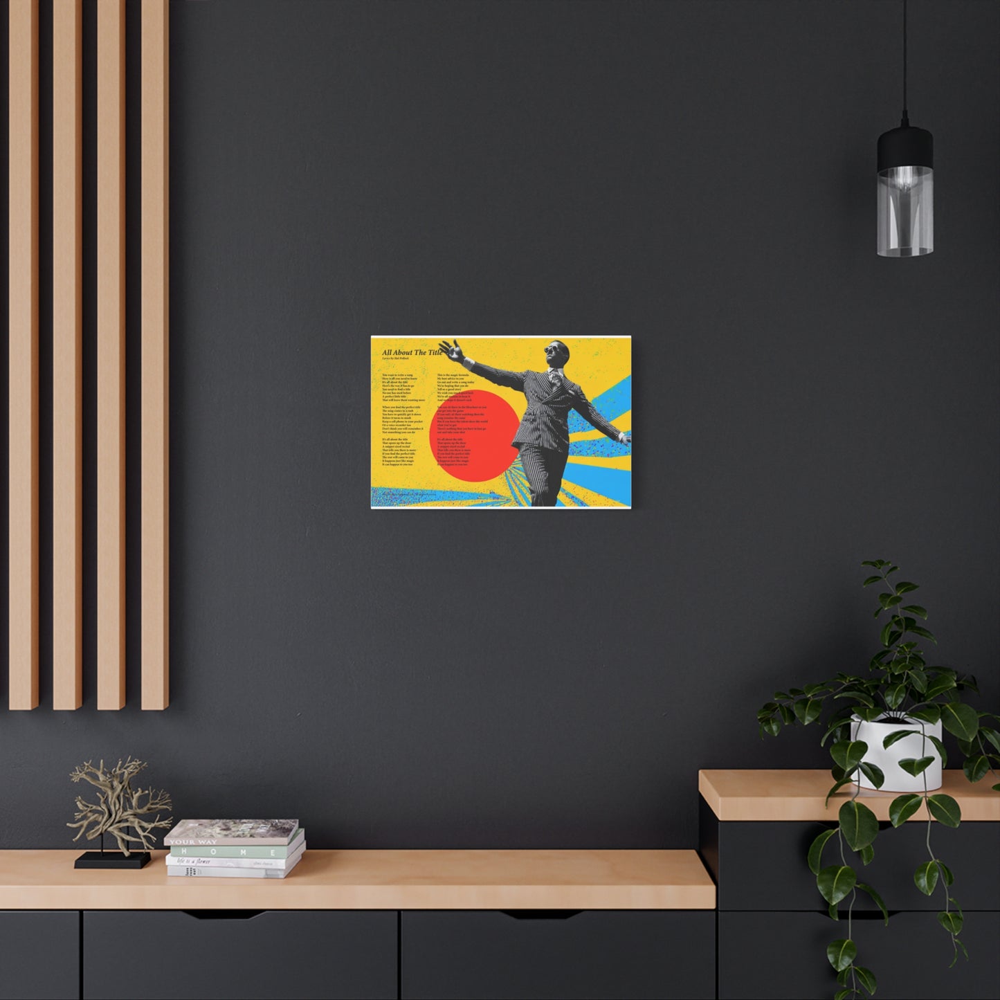 All About The Title — Lyric Art Print (Canvas)