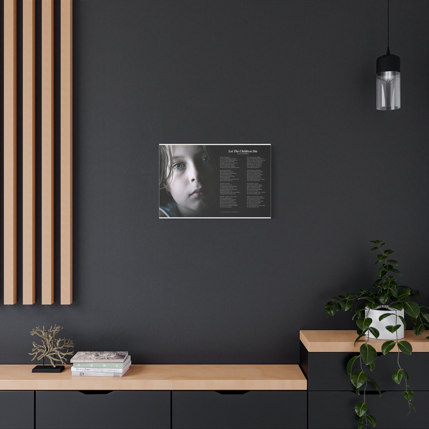 Let The Children Die — Lyric Art Print (Canvas)