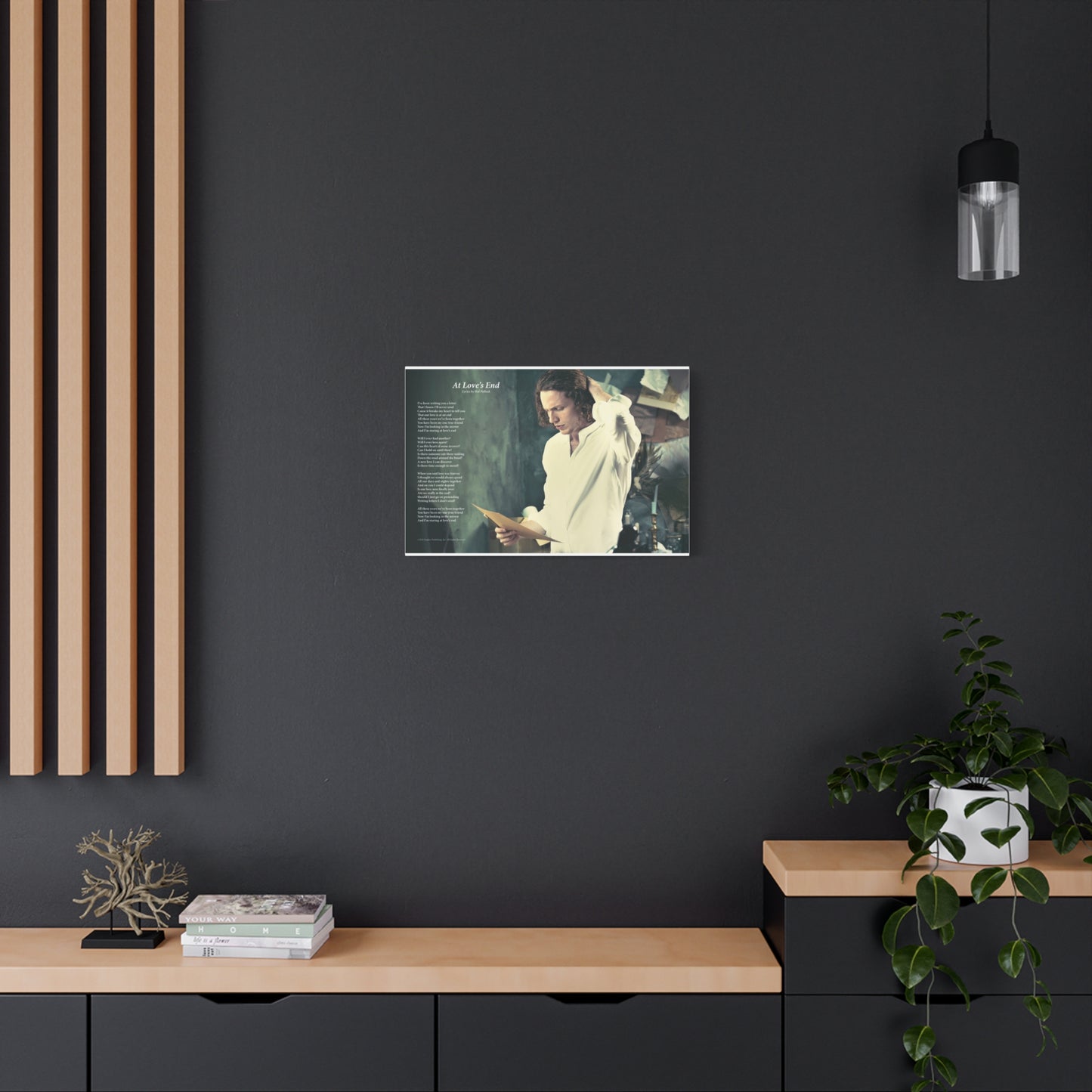 At Love's End — Lyric Art Print (Canvas)