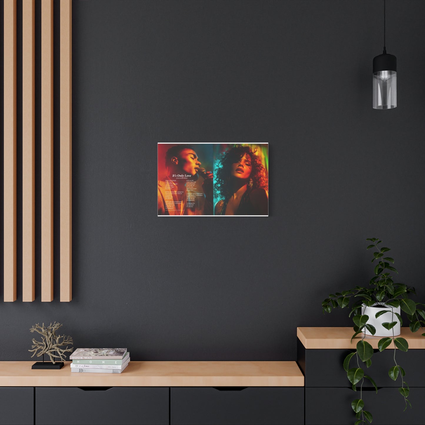 It's Only Love — Lyric Art Print (Canvas)