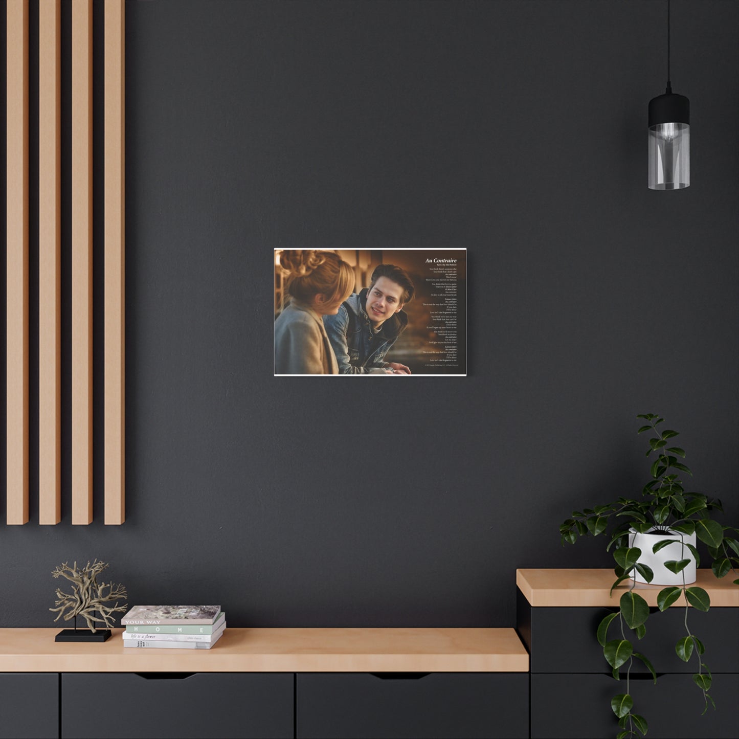Au Contraire — Lyric Art Print (Canvas)