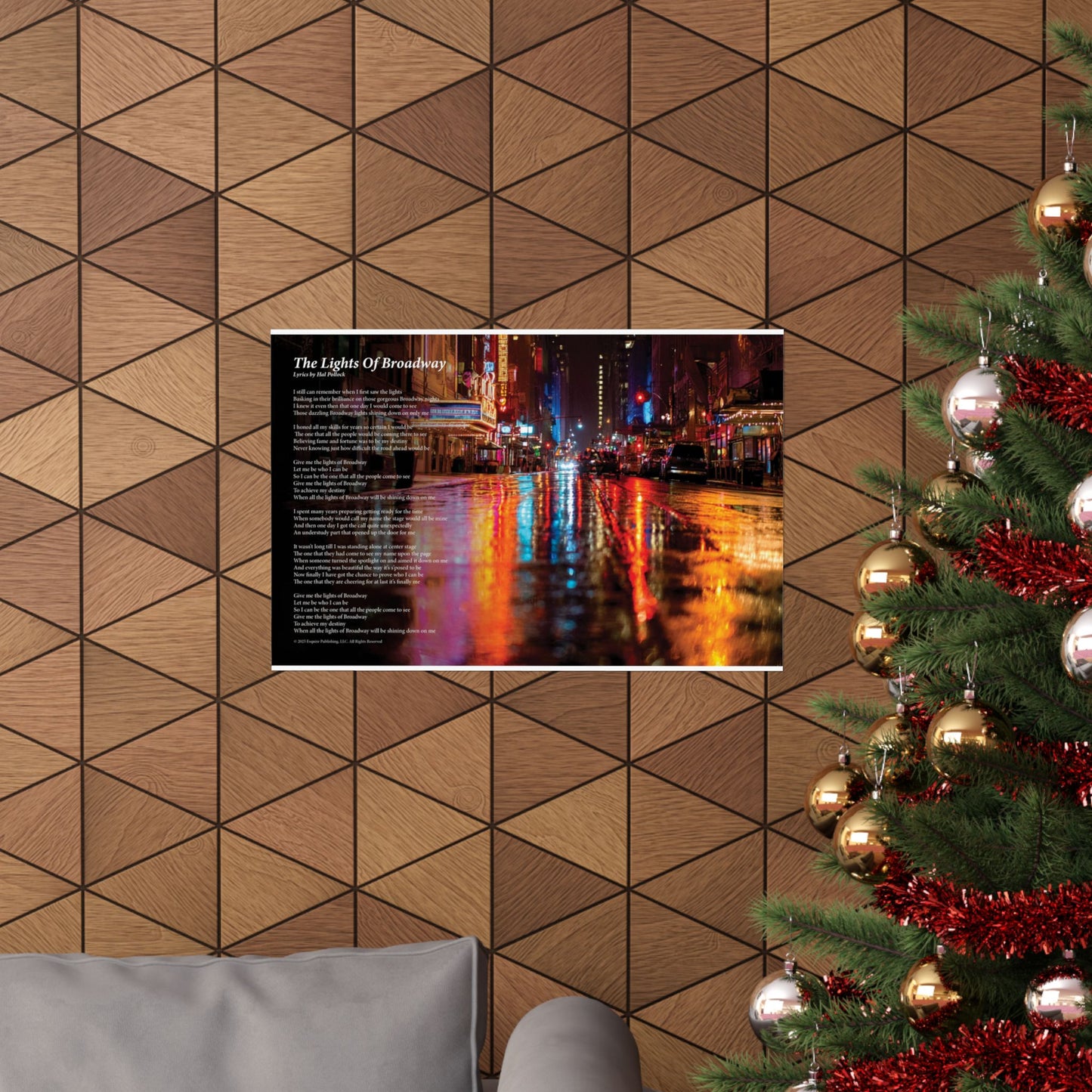 The Lights Of Broadway — Lyric Art Print (Matte Paper)