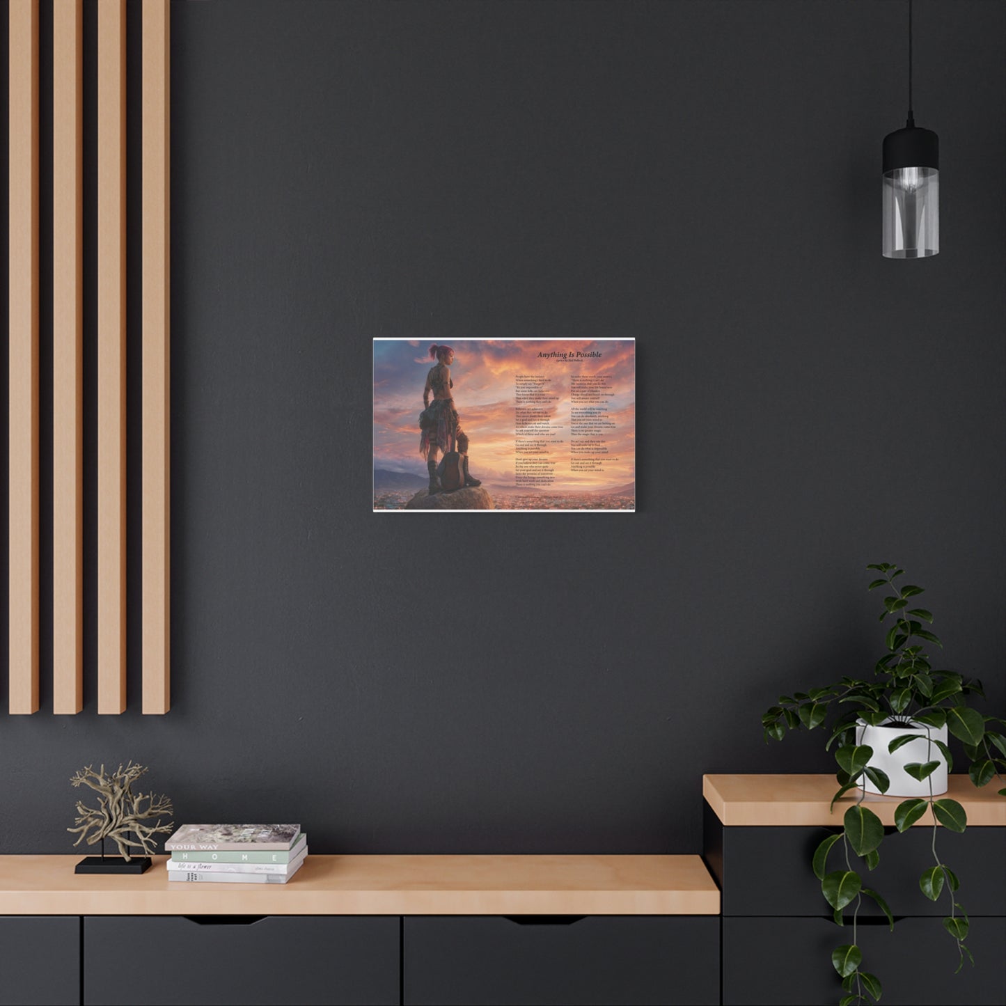 Anything Is Possible — Lyric Art Print (Canvas)