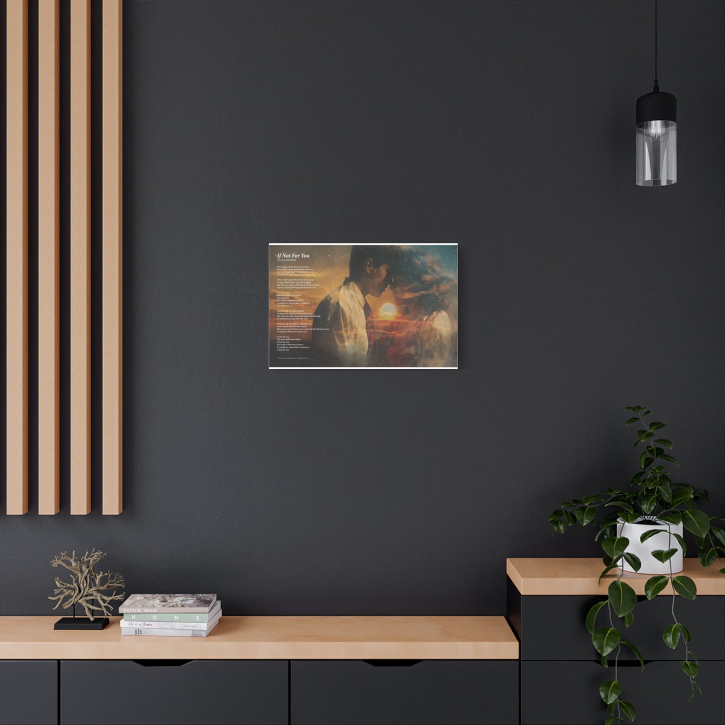 If Not For You — Lyric Art Print (Canvas)