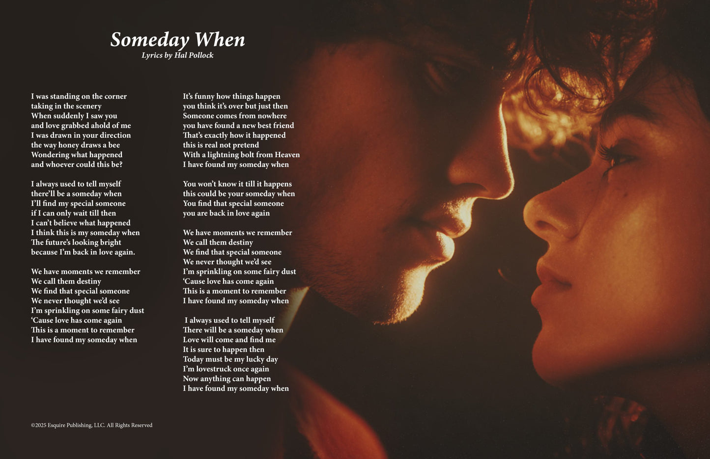 Someday When - Lyric Art Print