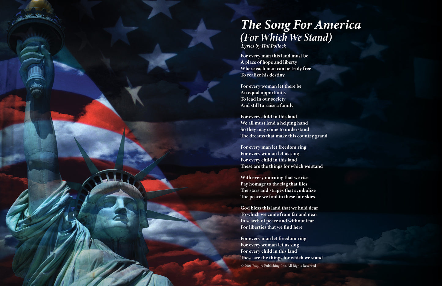 For Which We Stand - Lyric Art Print