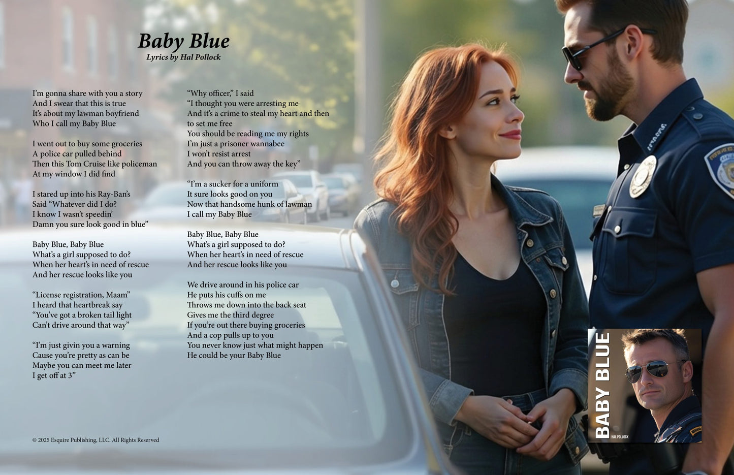 Baby Blue - Lyric Art Print