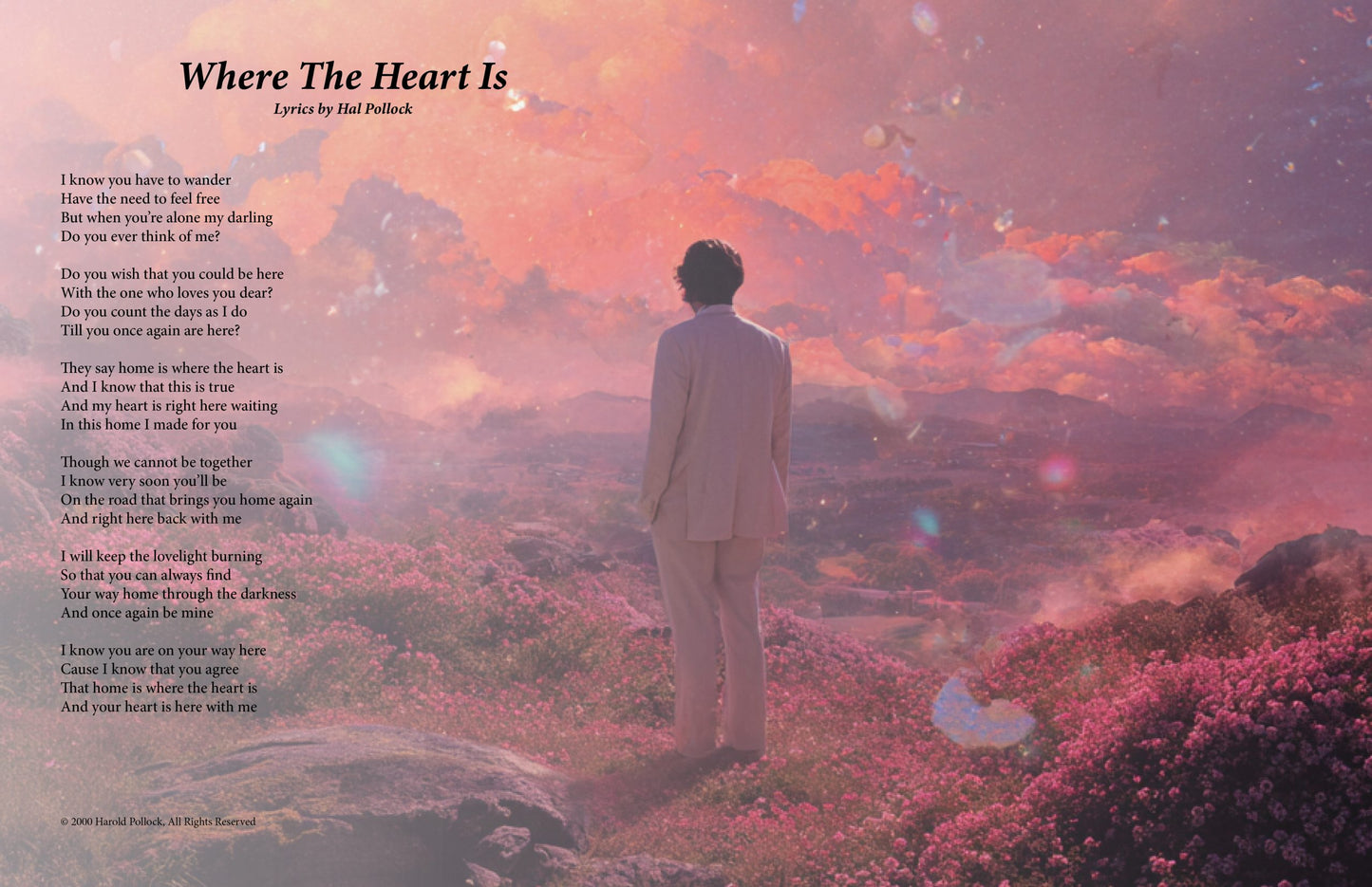 Where The Heart Is - Lyric Art Print