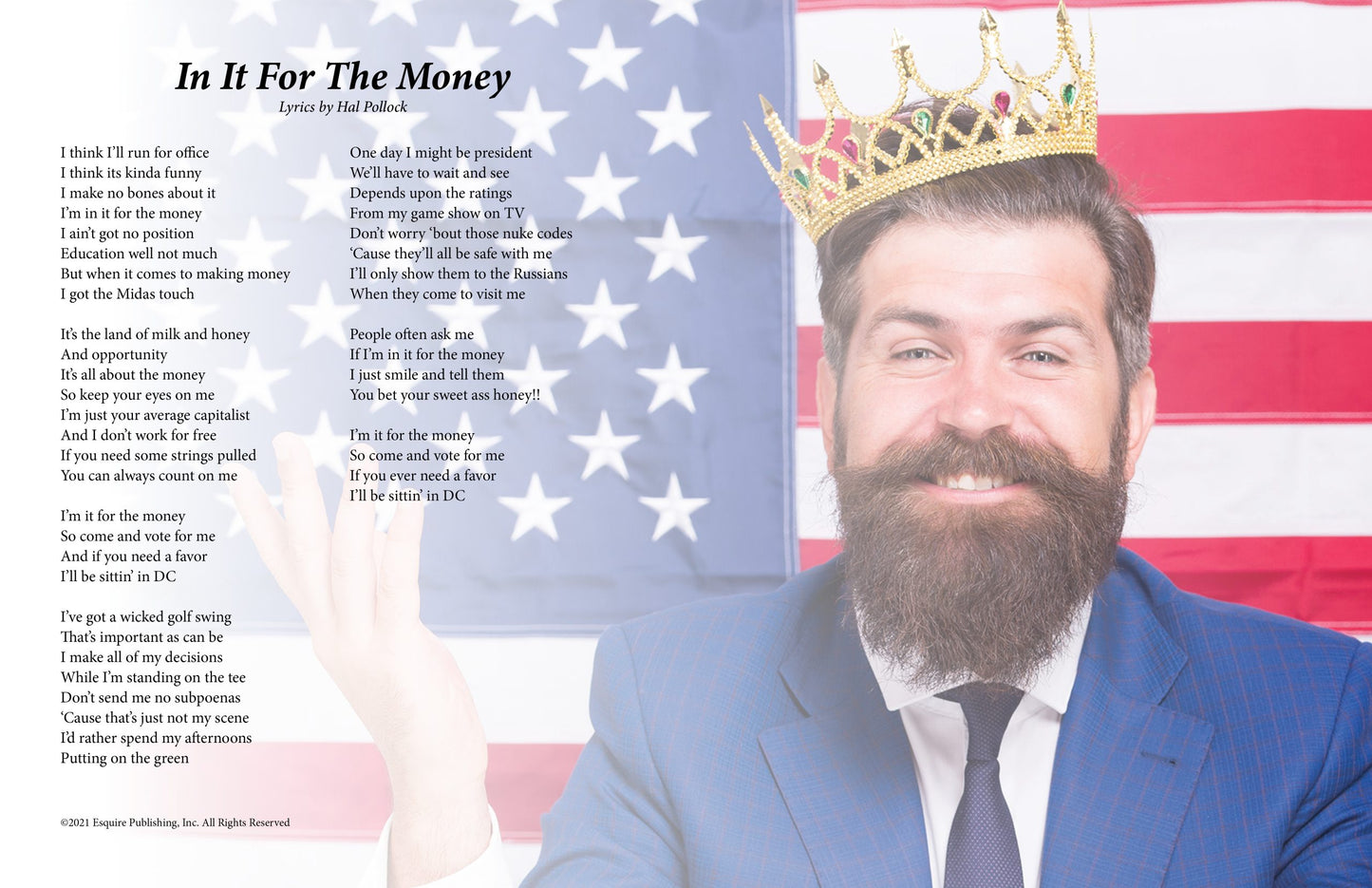 In It For The Money - Lyric Art Print