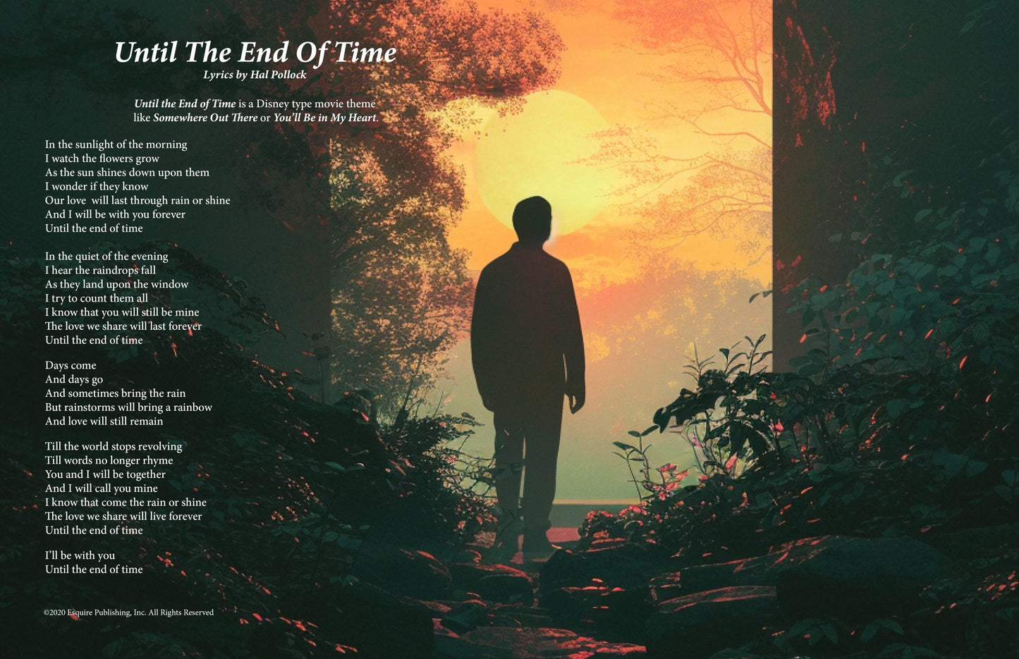 Until The End Of Time - Lyric Art Print