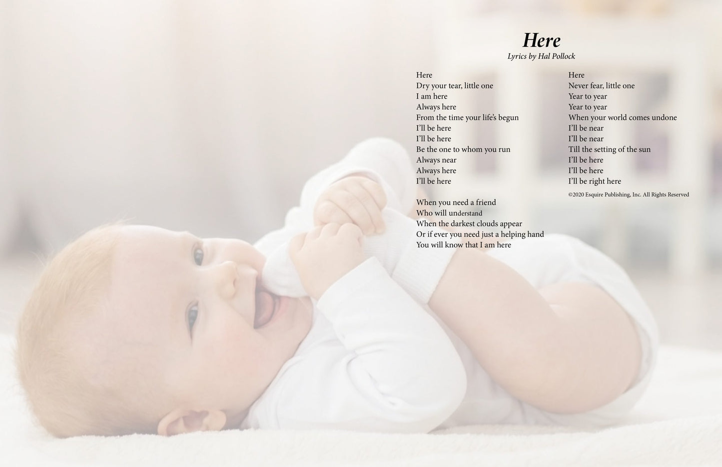 Here - Lyric Art Print