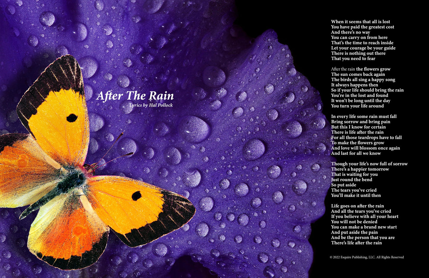 After The Rain - Lyric Art Print