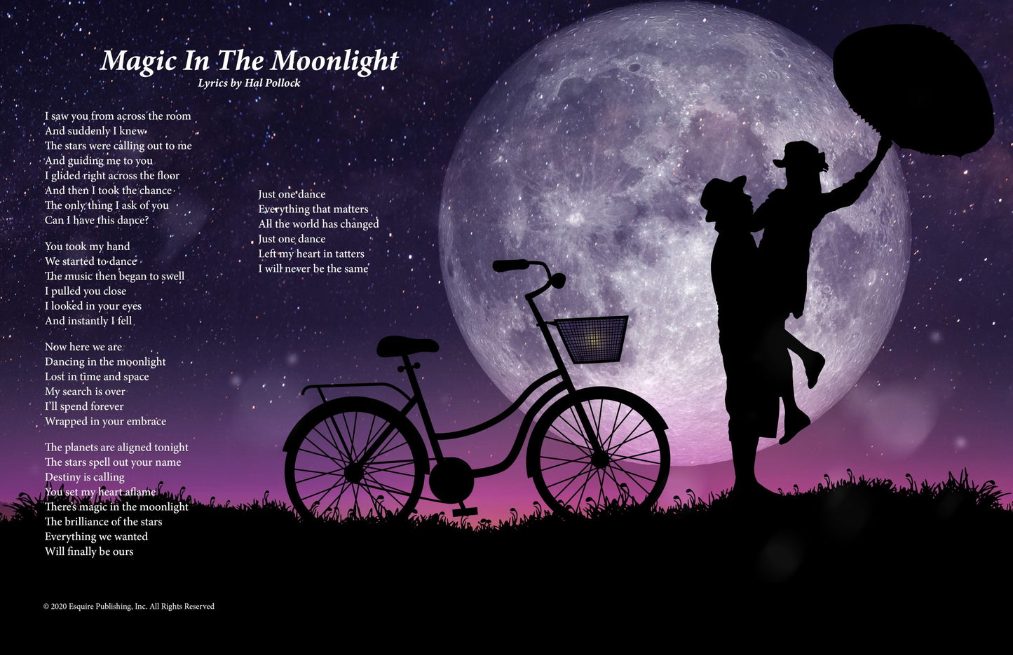 Magic In The Moonlight - Lyric Art Print