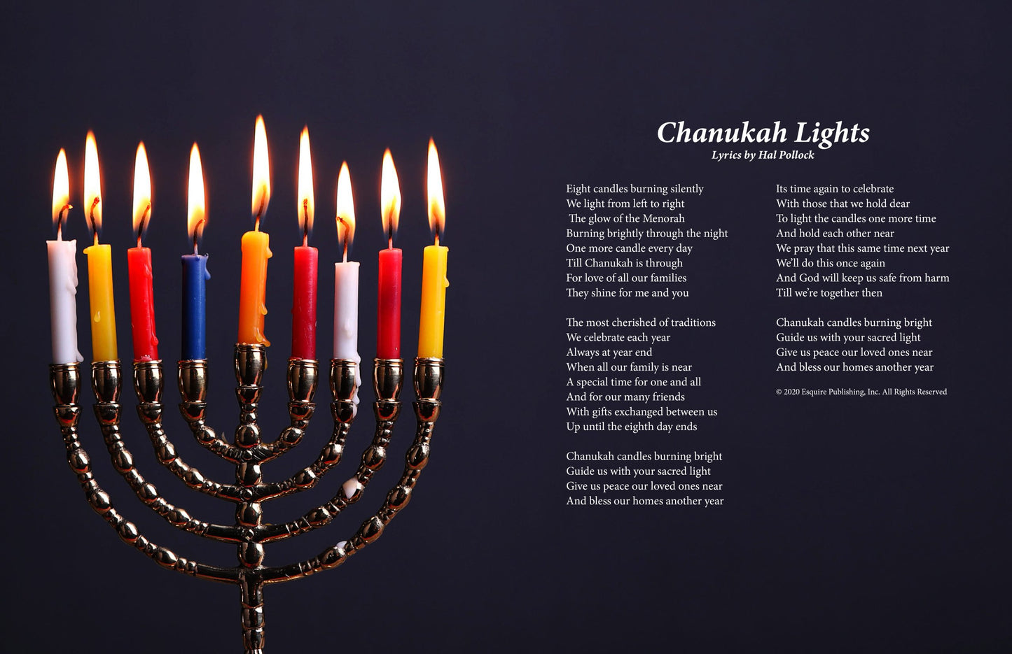 Chanukah Lights - E-Card