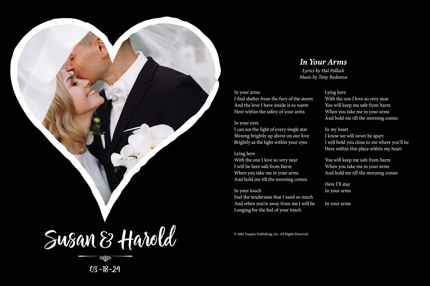 Copy of YOUR PHOTO SONG LYRICS PRINT