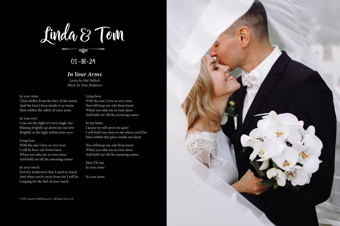 In Your Arms - personalized print