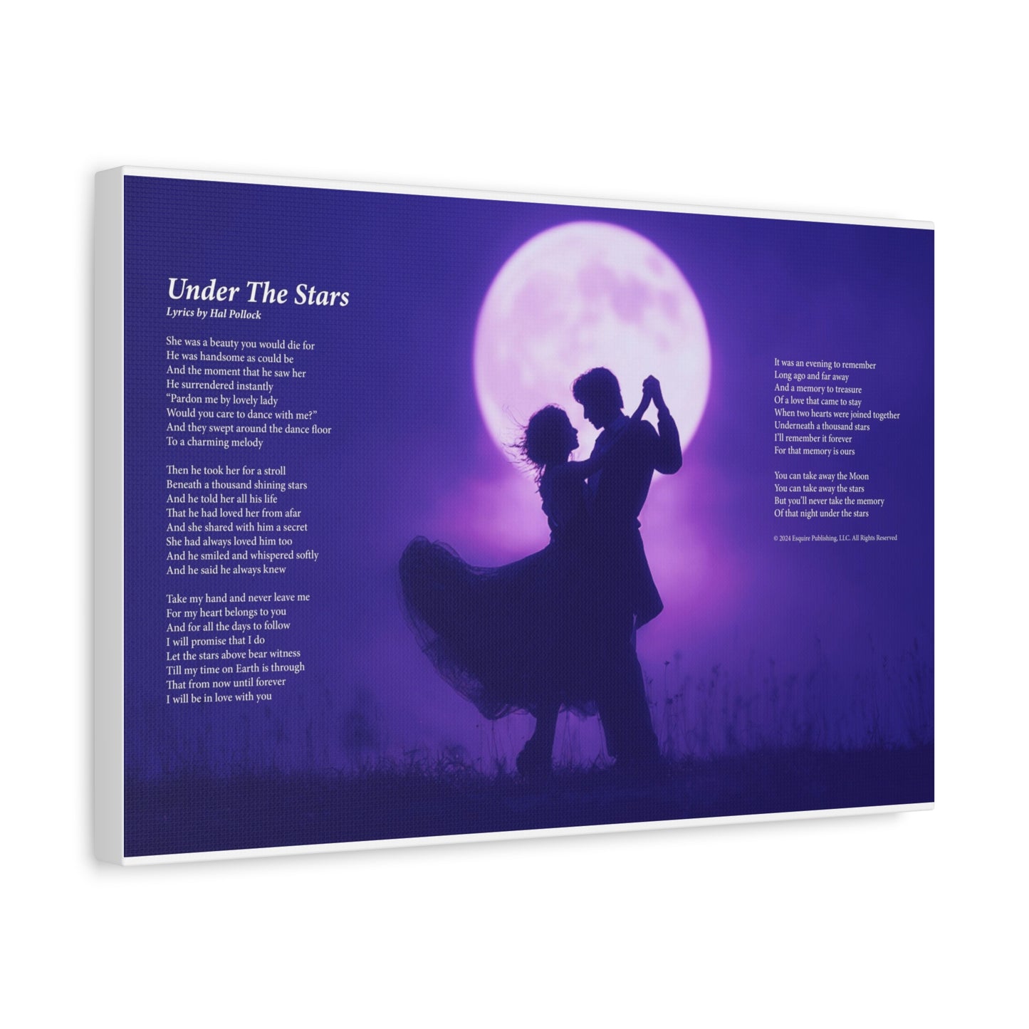 Under The Stars — Lyric Art Print (Canvas)