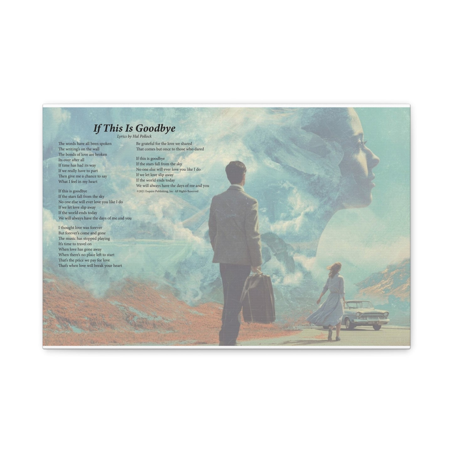 If This Is Goodbye — Lyric Art Print (Canvas)