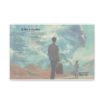 If This Is Goodbye — Lyric Art Print (Canvas)