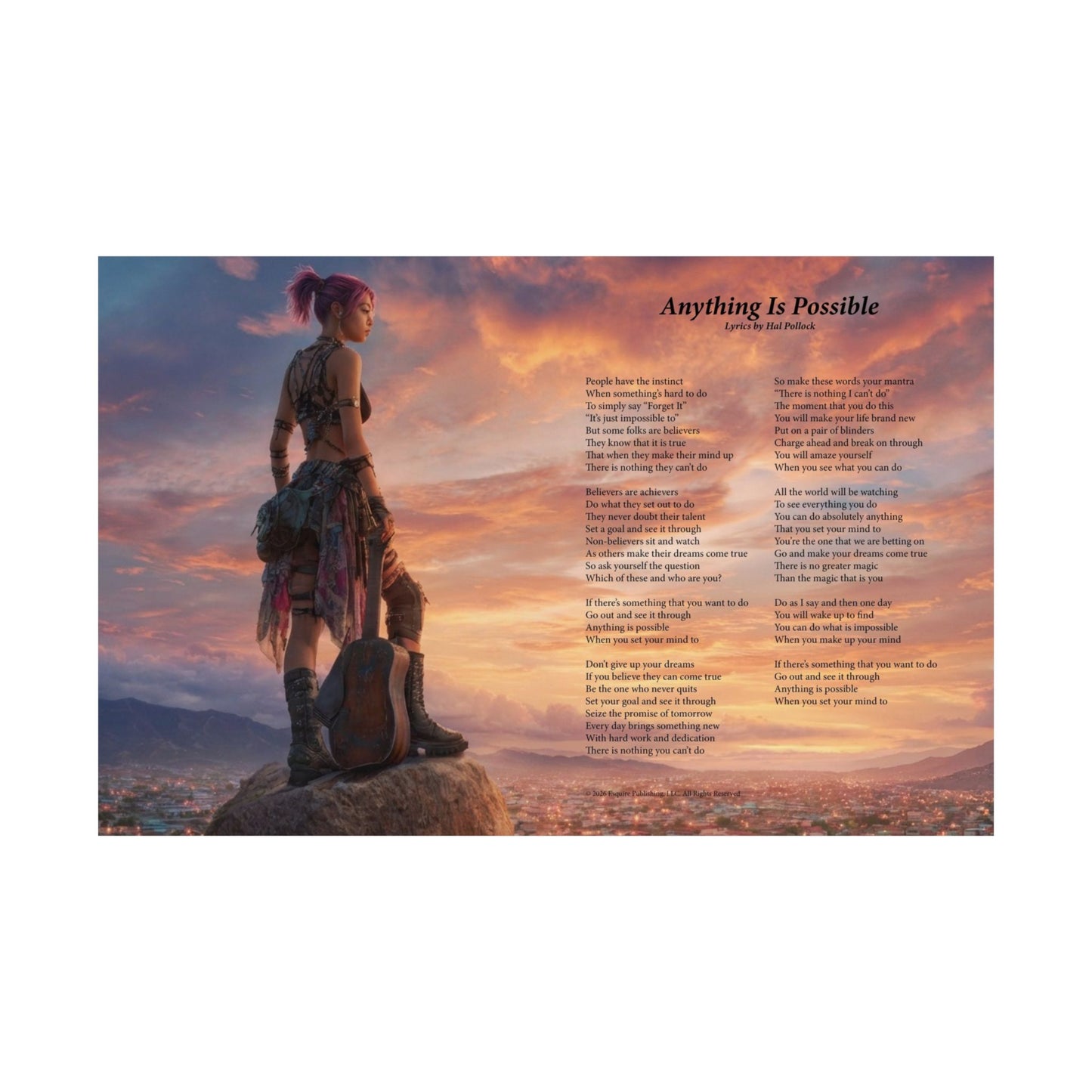 Anything Is Possible — Lyric Art Print (Matte Paper)