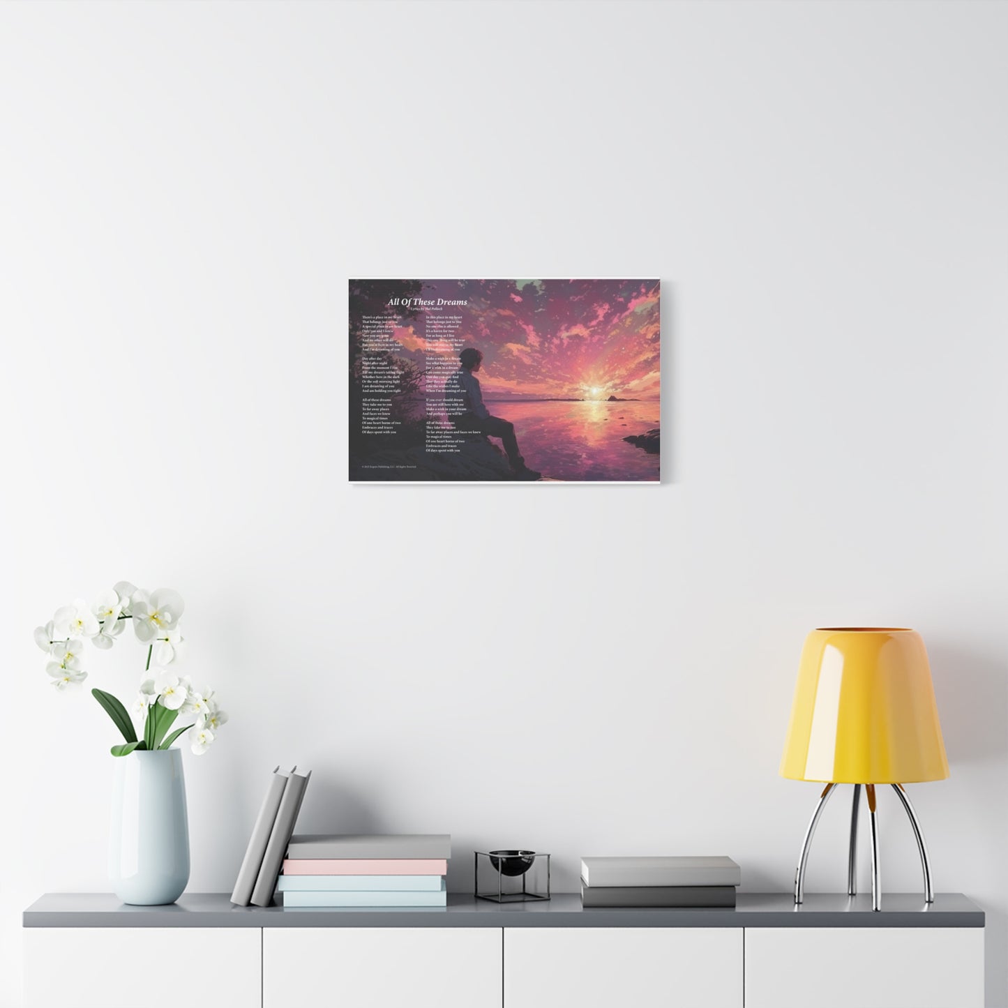 All Of These Dreams — Lyric Art Print (Canvas)
