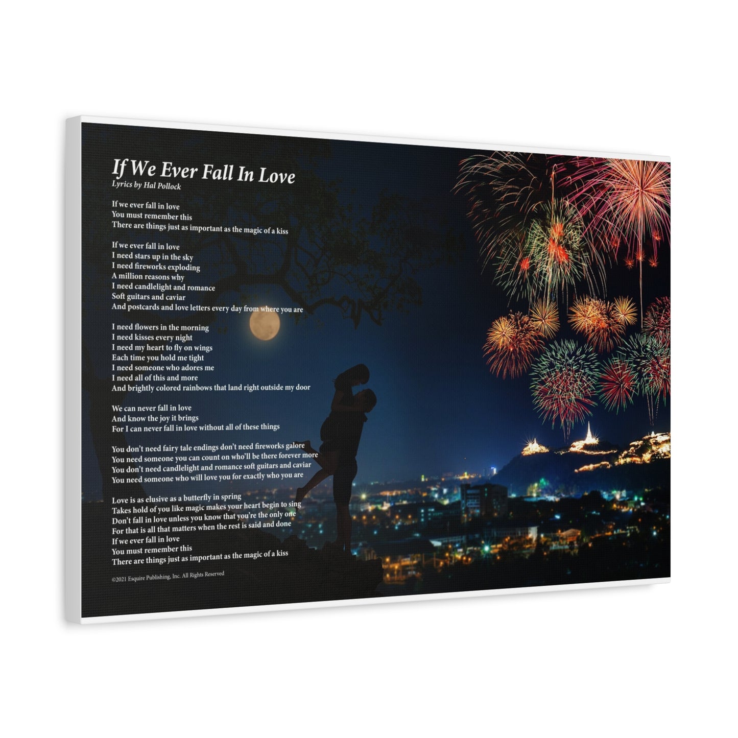 If We Ever Fall In Love — Lyric Art Print (Canvas)