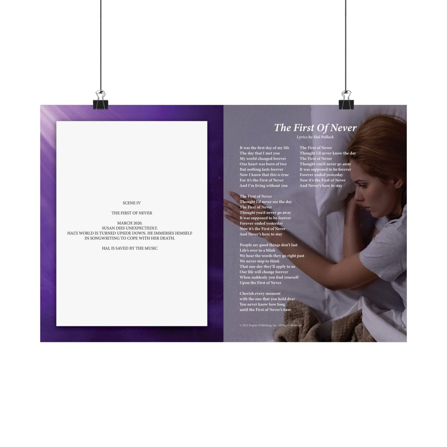 The First Of Never — Lyric Art Print (Matte Paper)