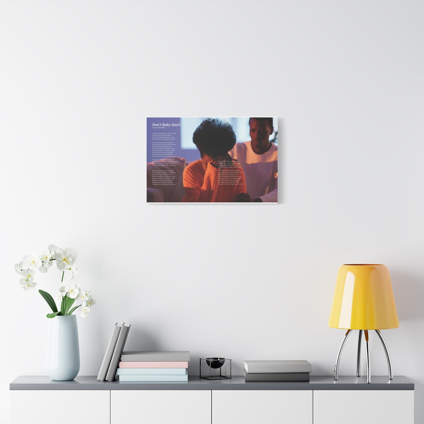 Don't Baby Don't — Lyric Art Print (Canvas)