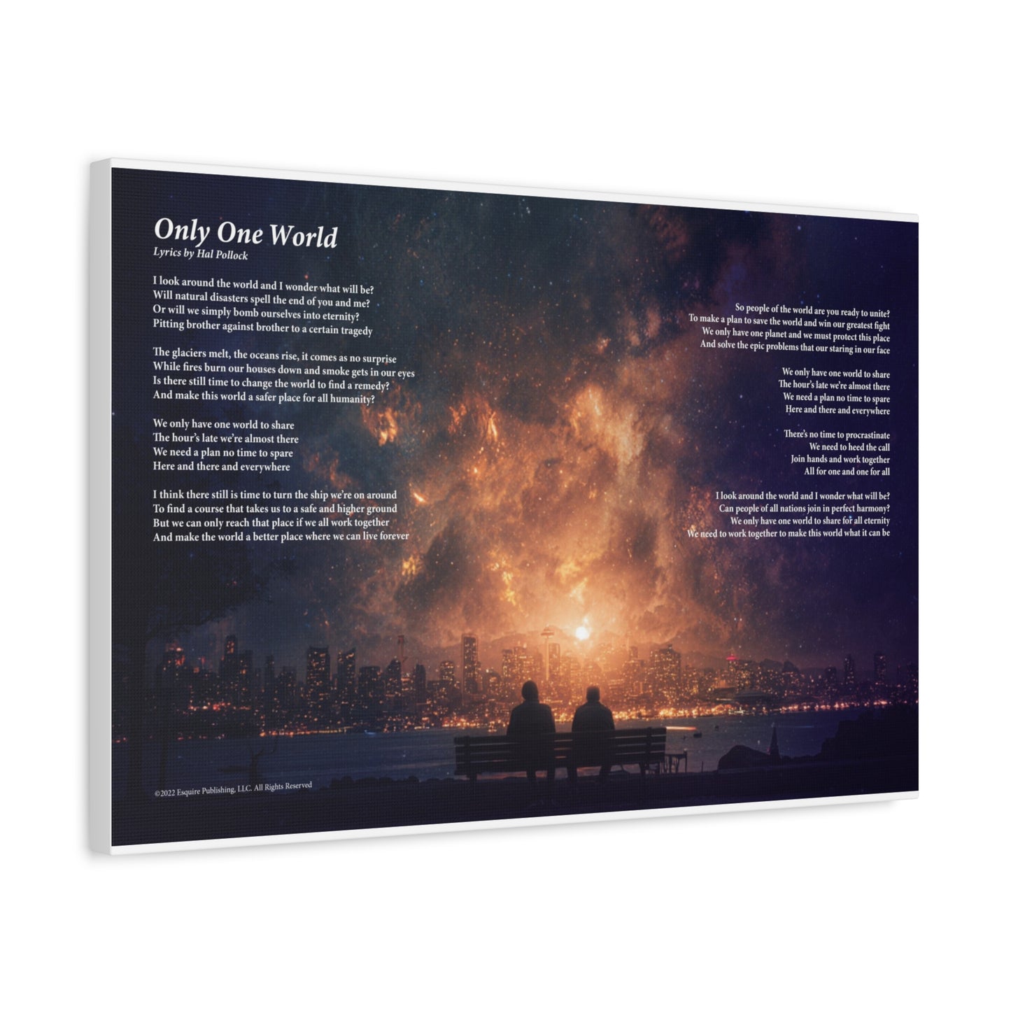 Only One World — Lyric Art Print (Canvas)